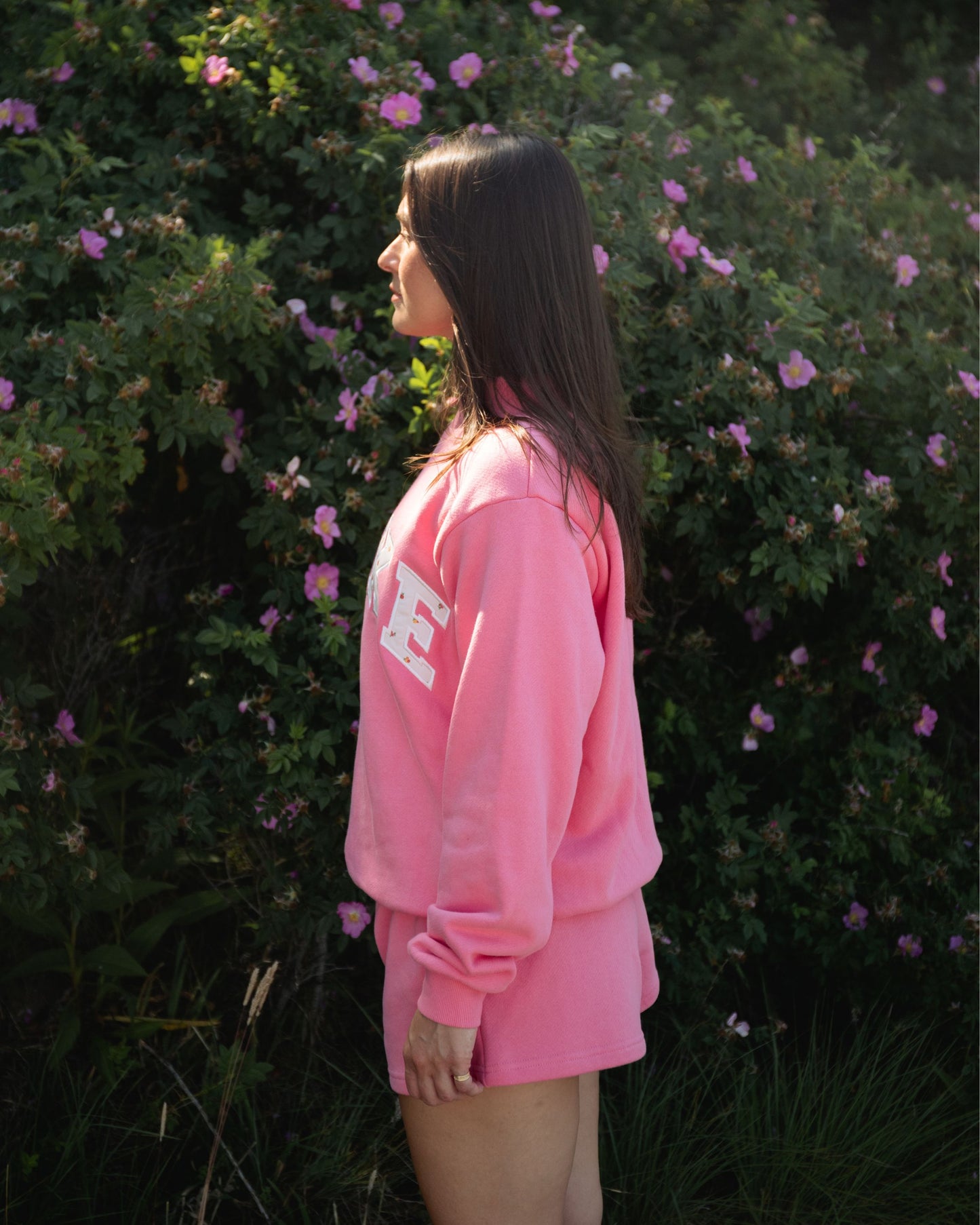 Varsity Mockneck - Bloom + Sunset Floral