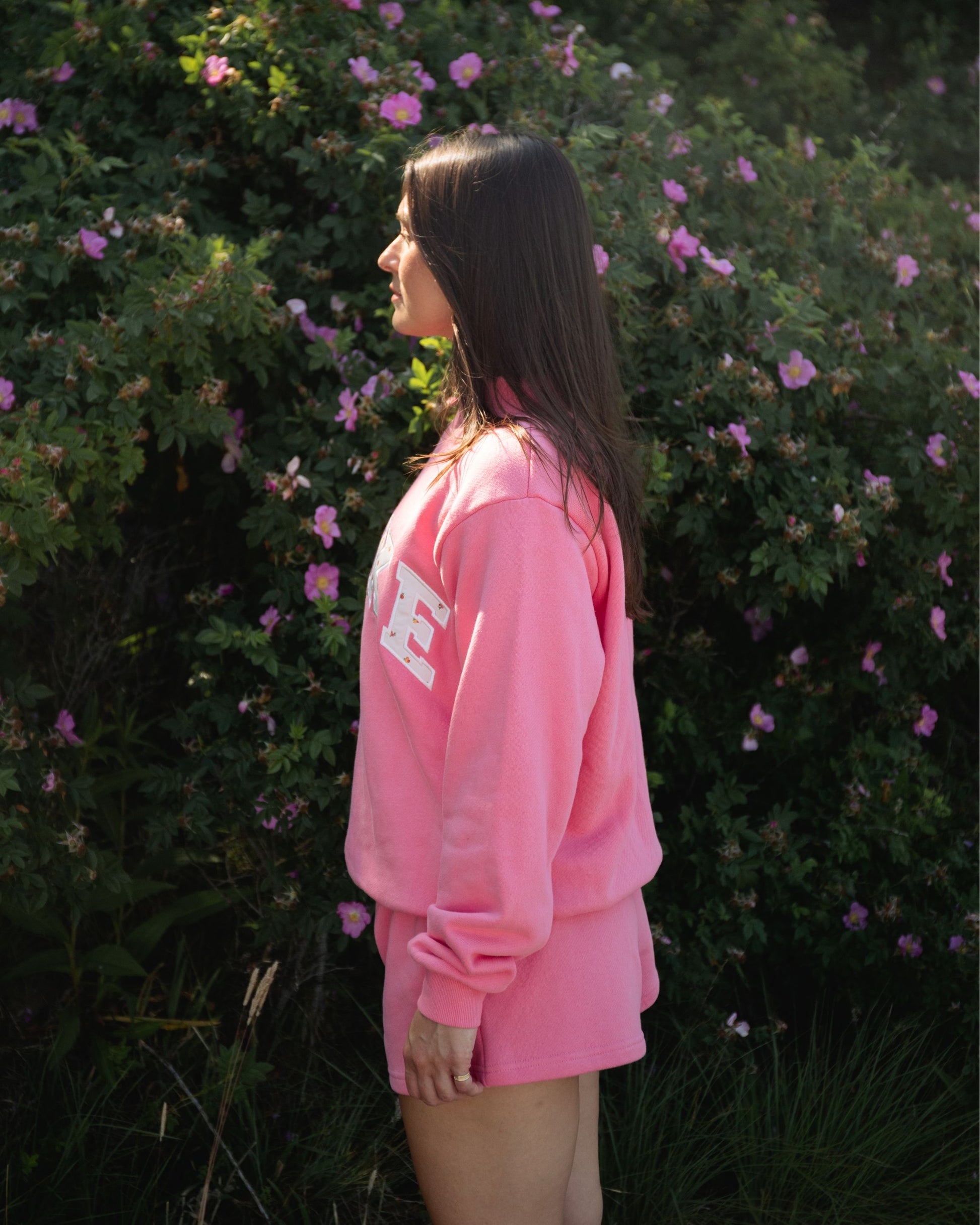 Varsity Mockneck - Bloom + Sunset Floral