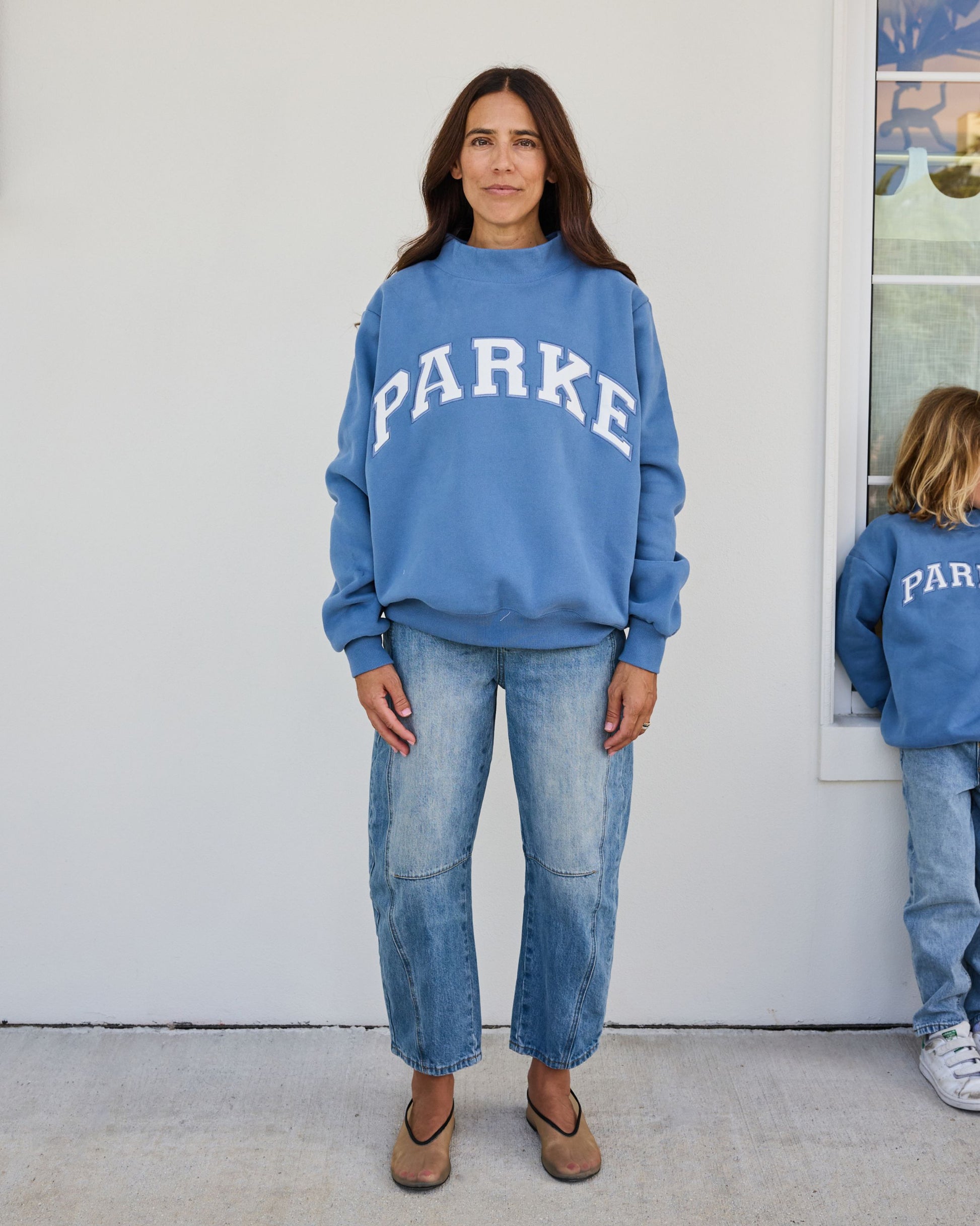 Varsity Mockneck - Washed Indigo