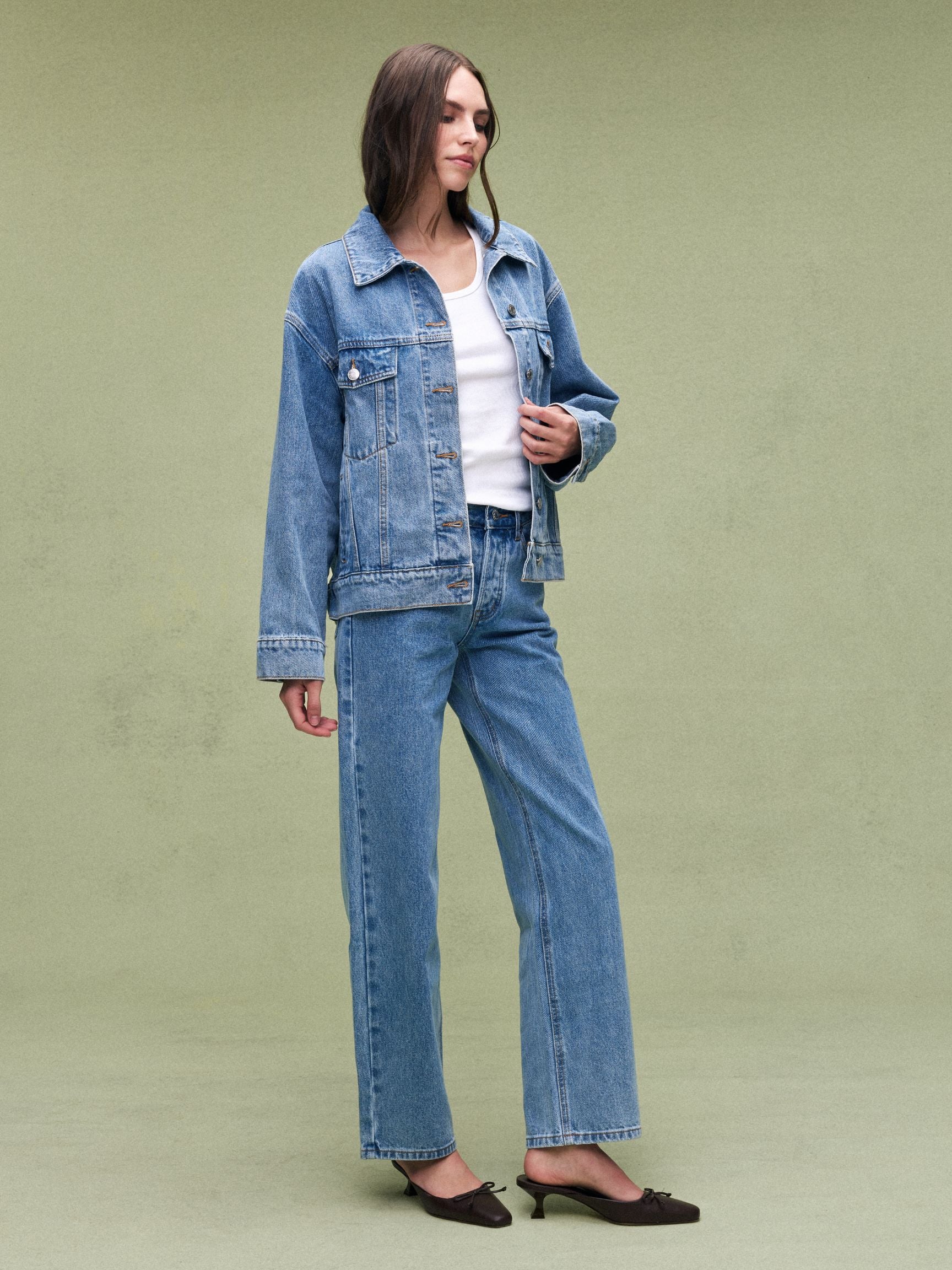 Oversized Denim Jacket - Vintage Wash