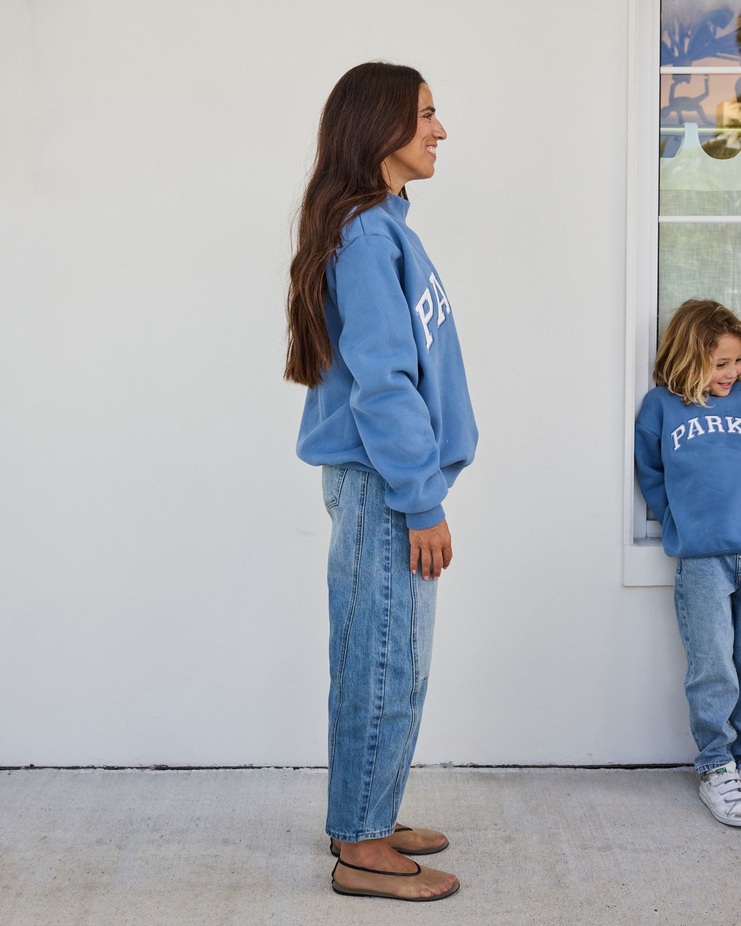 Varsity Mockneck - Washed Indigo