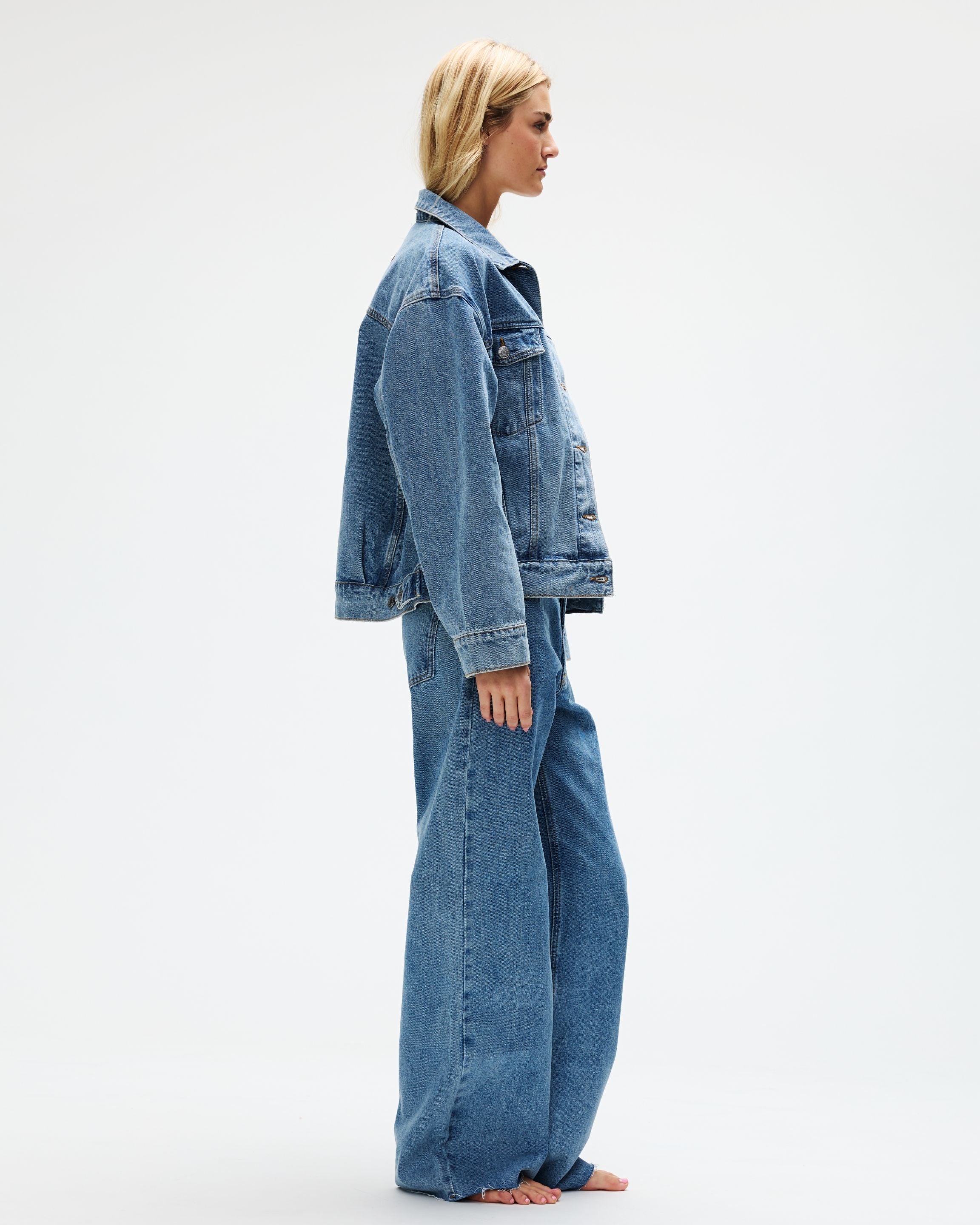 Oversized Denim Jacket - Vintage Wash – PARKE