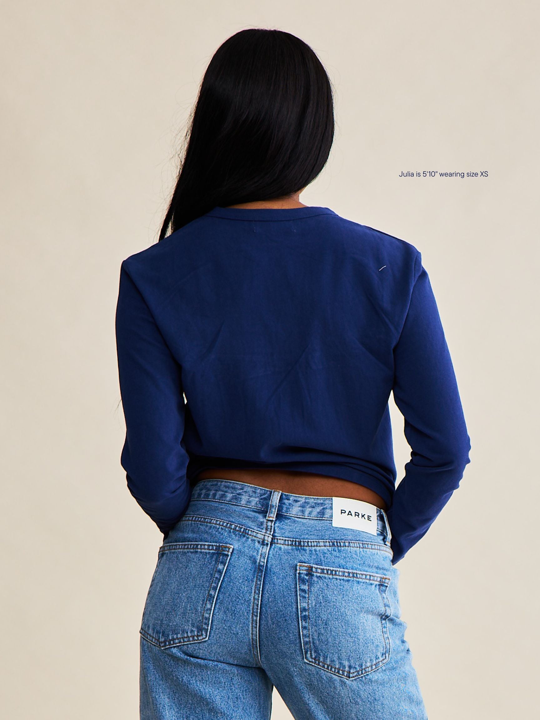 long sleeve core shirt -navy