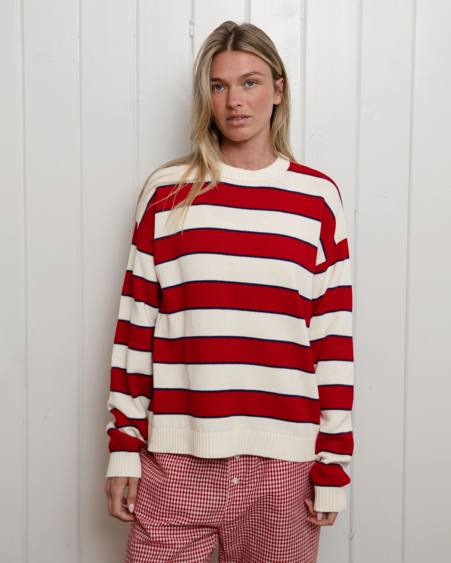 Cotton Sweater - Lighthouse Stripe