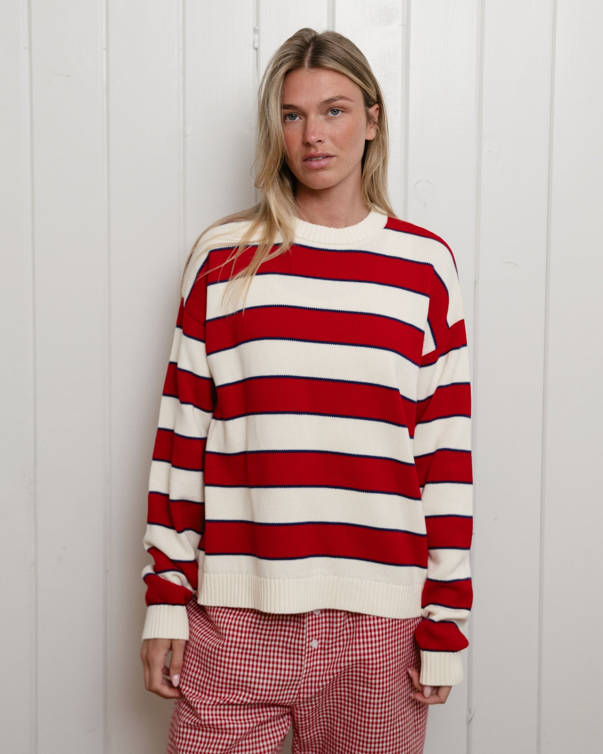 Cotton Sweater - Lighthouse Stripe