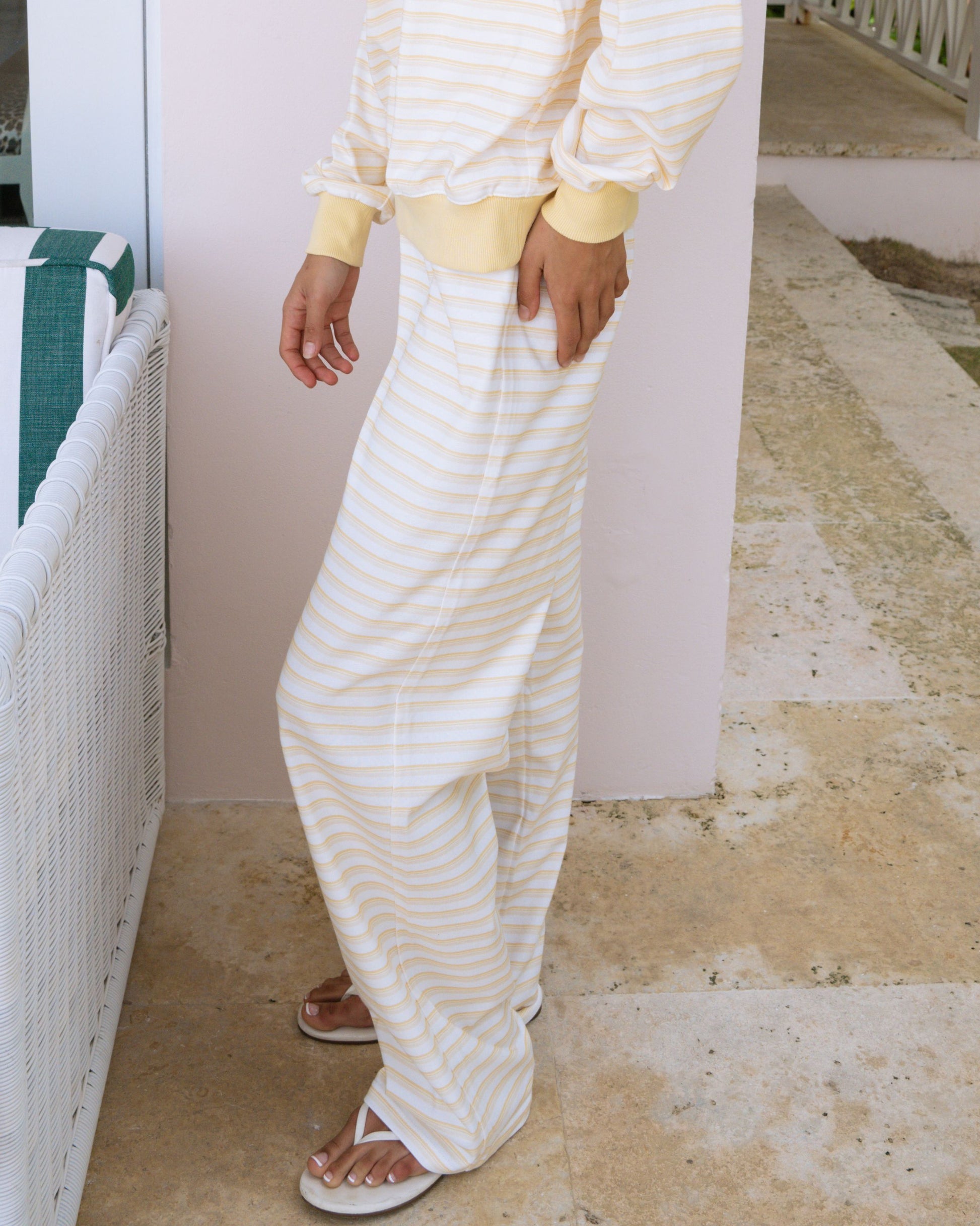 Cotton Boxer Pants - Sun Stripe