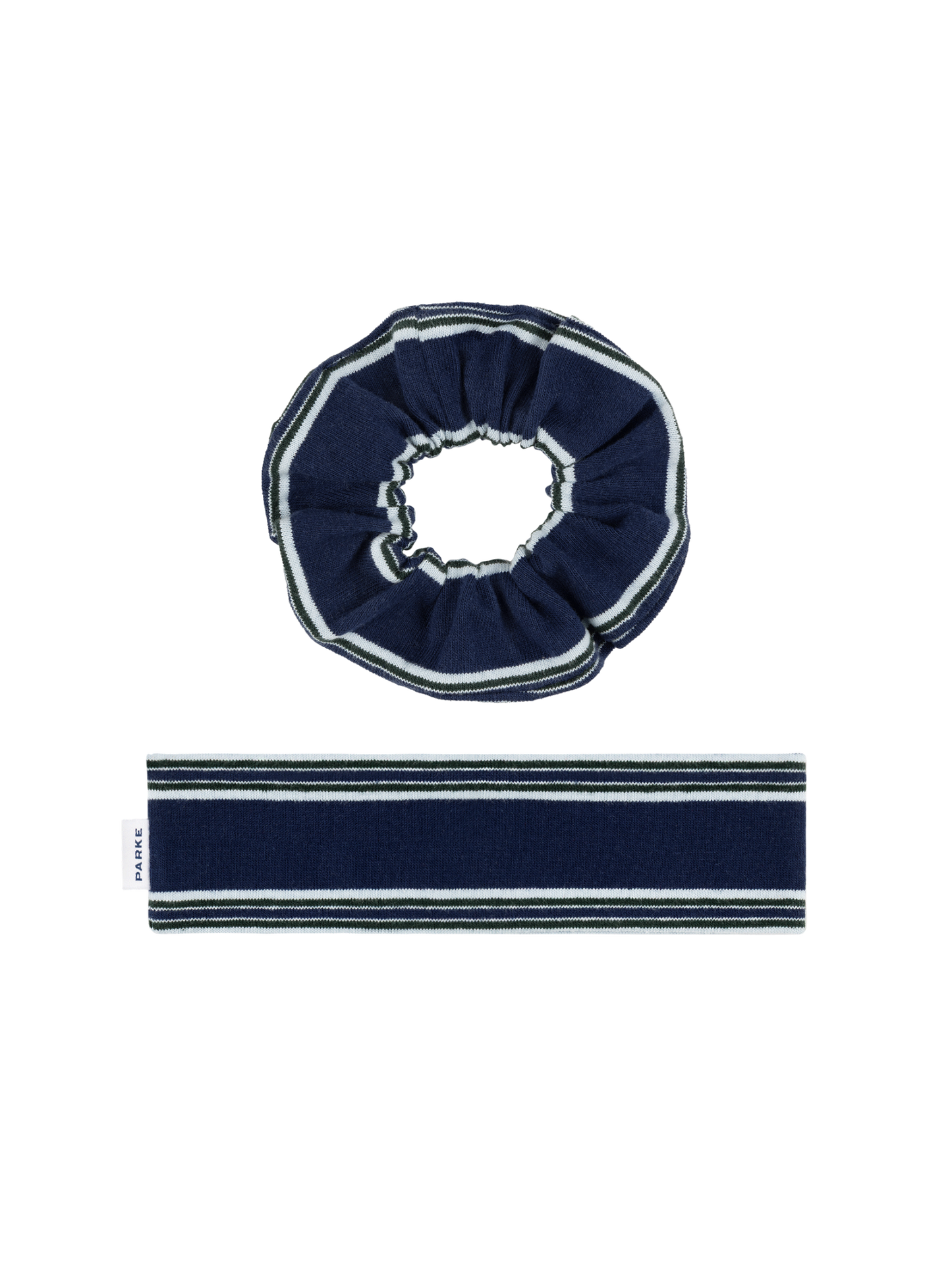 Holiday Hair Set -snowflake stripe