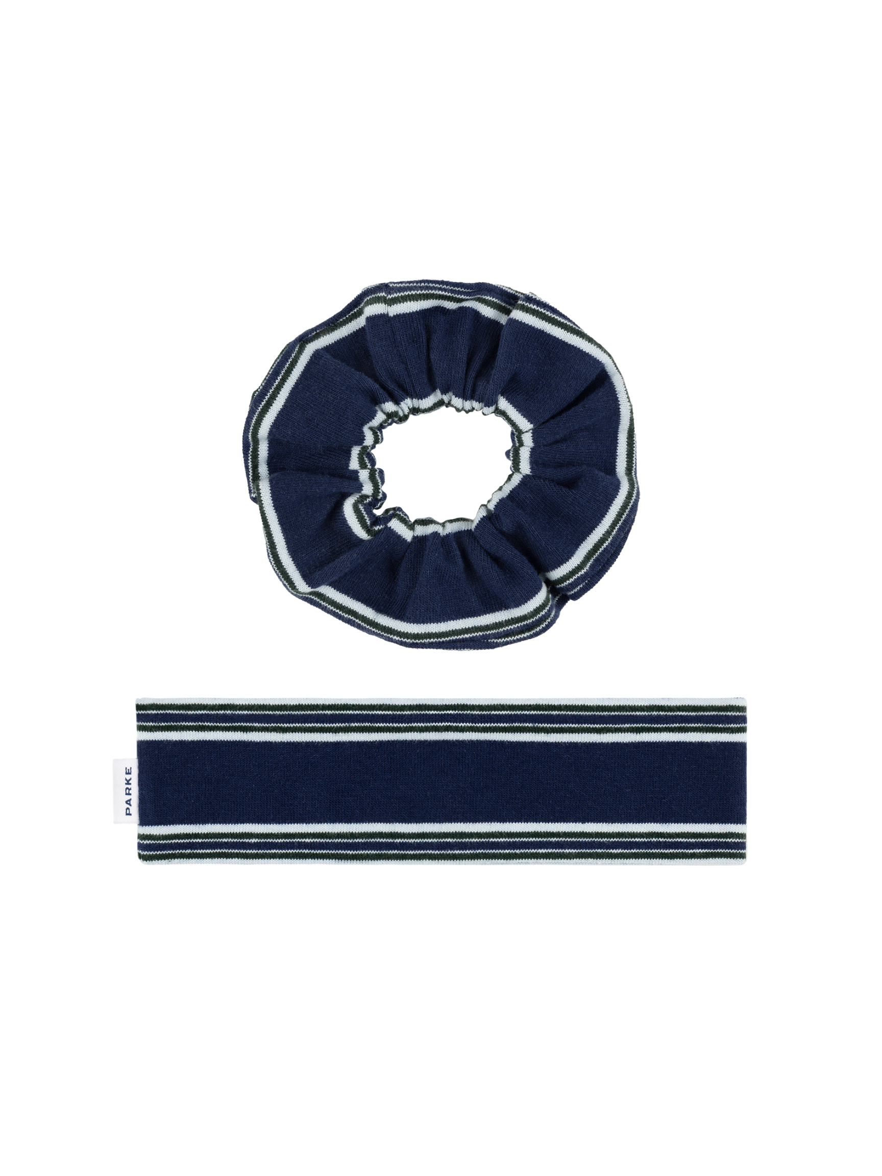 Holiday Hair Set -snowflake stripe