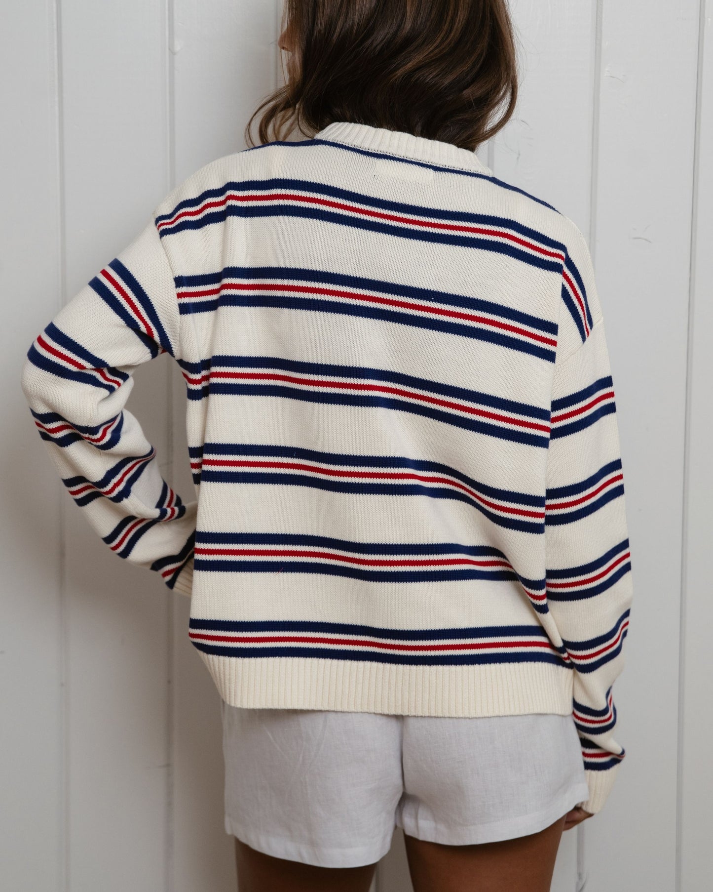 Cotton Sweater - Anchor Stripe