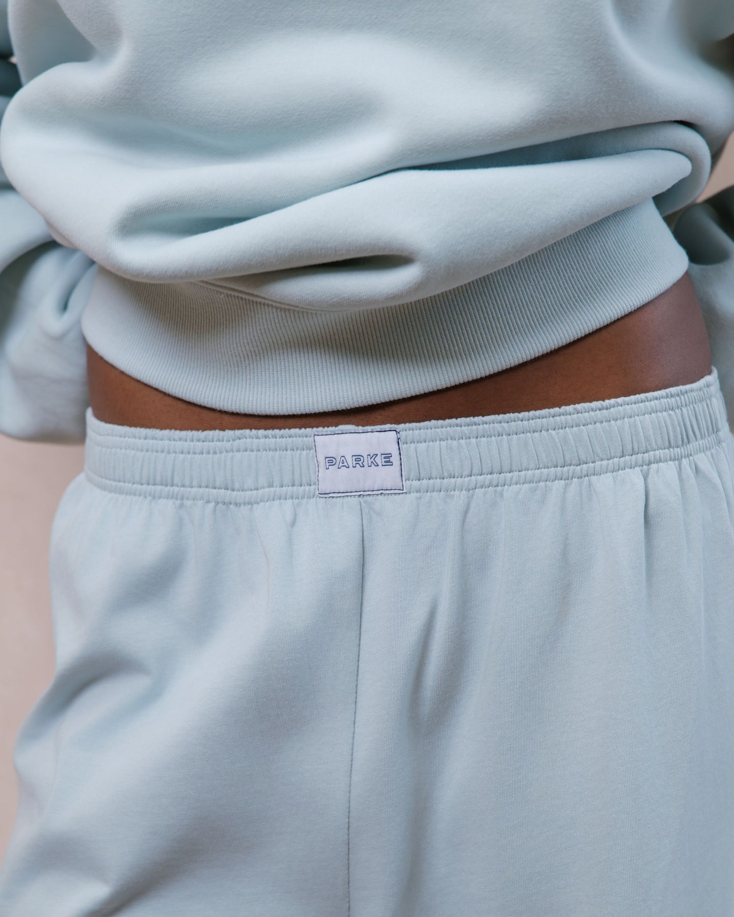 Cotton Boxer Pants - Pale Blue