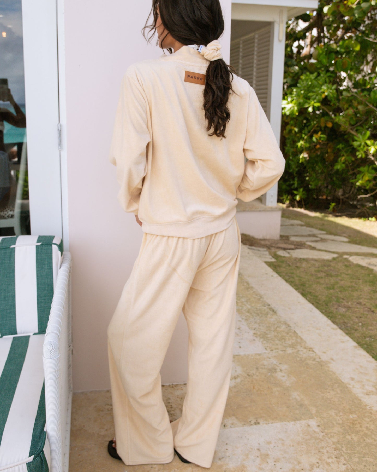 Towel Terry Boxer Sweatpants - Peel