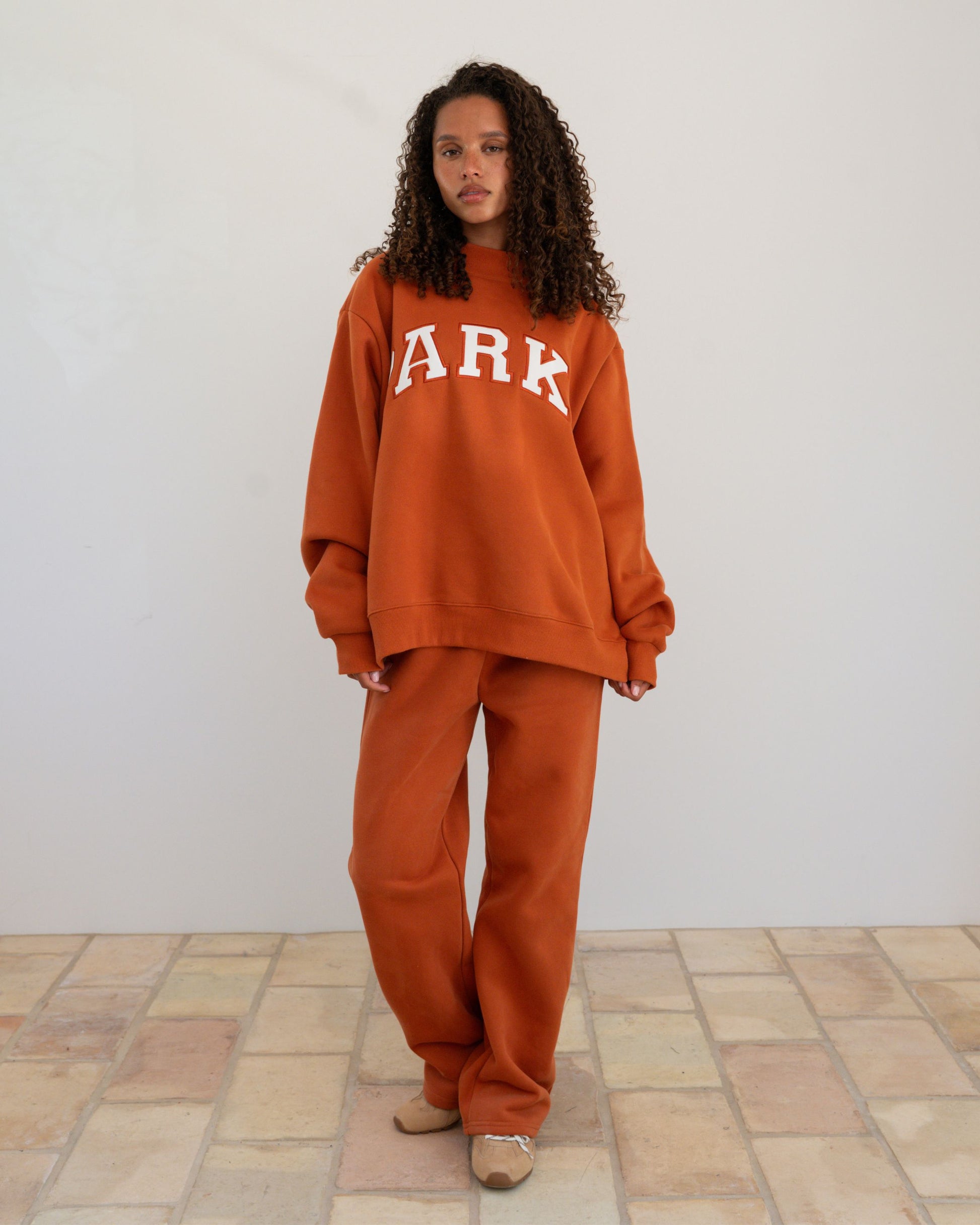 Varsity Mockneck - Burnt Orange