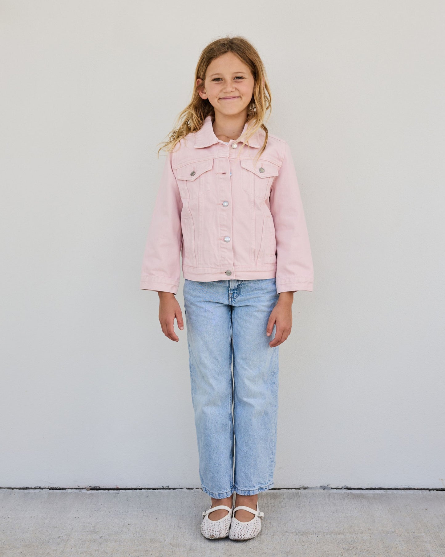 Kids Denim Jacket - Pink