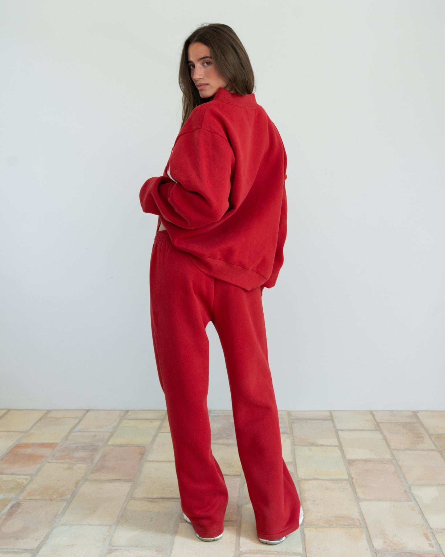 Varsity Mockneck - Crimson