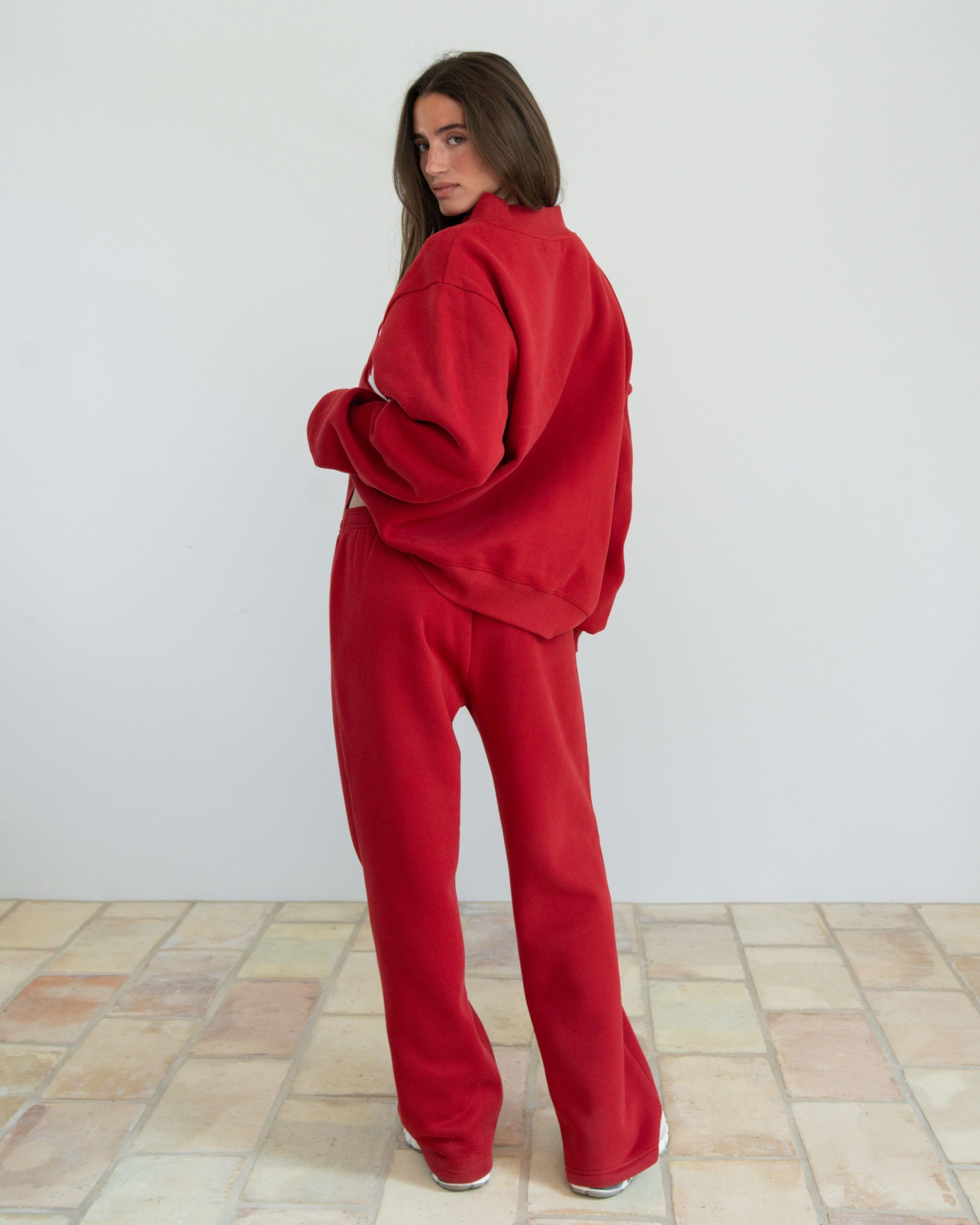Varsity Mockneck - Crimson