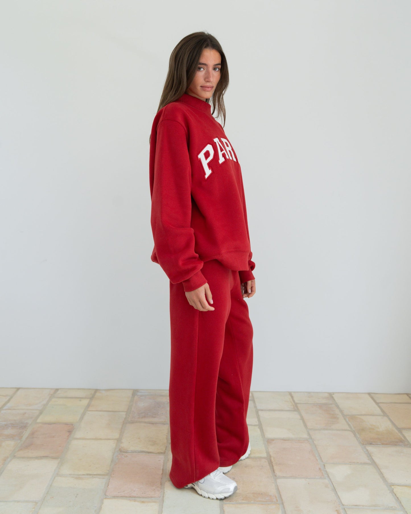 Varsity Mockneck - Crimson