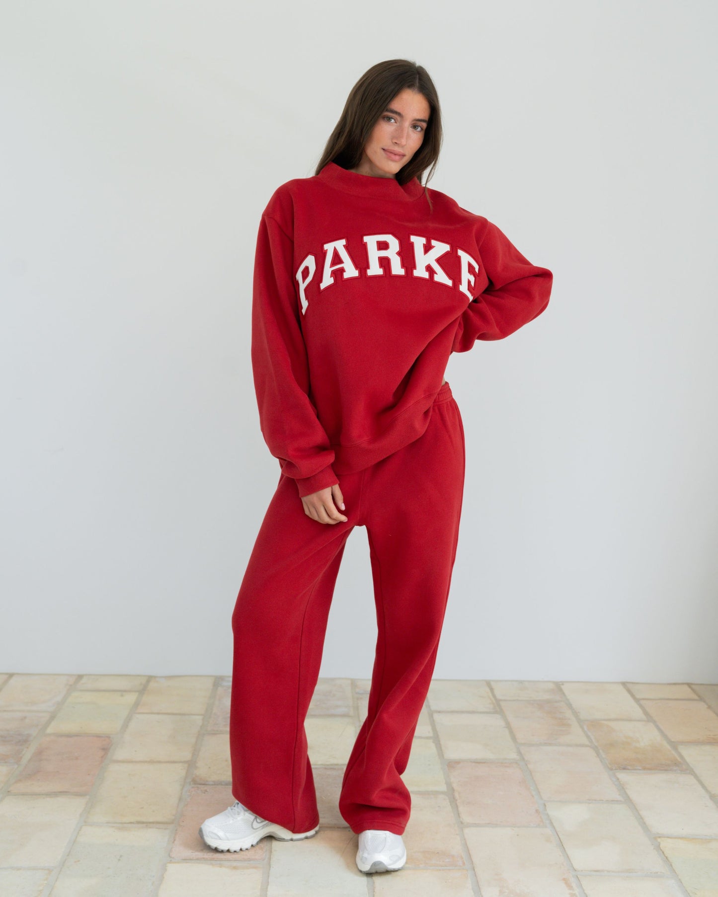 Varsity Mockneck - Crimson