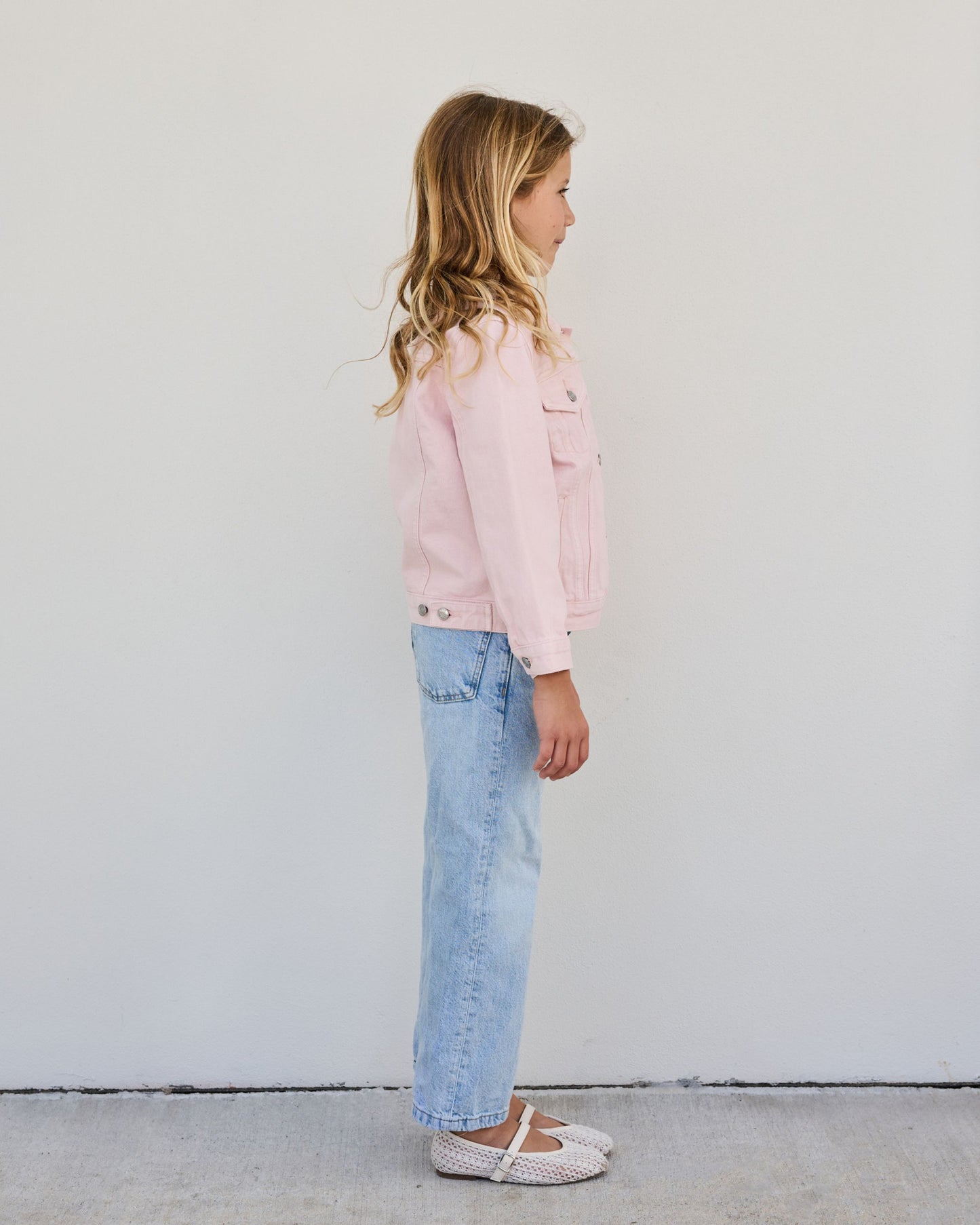 Kids Denim Jacket - Pink