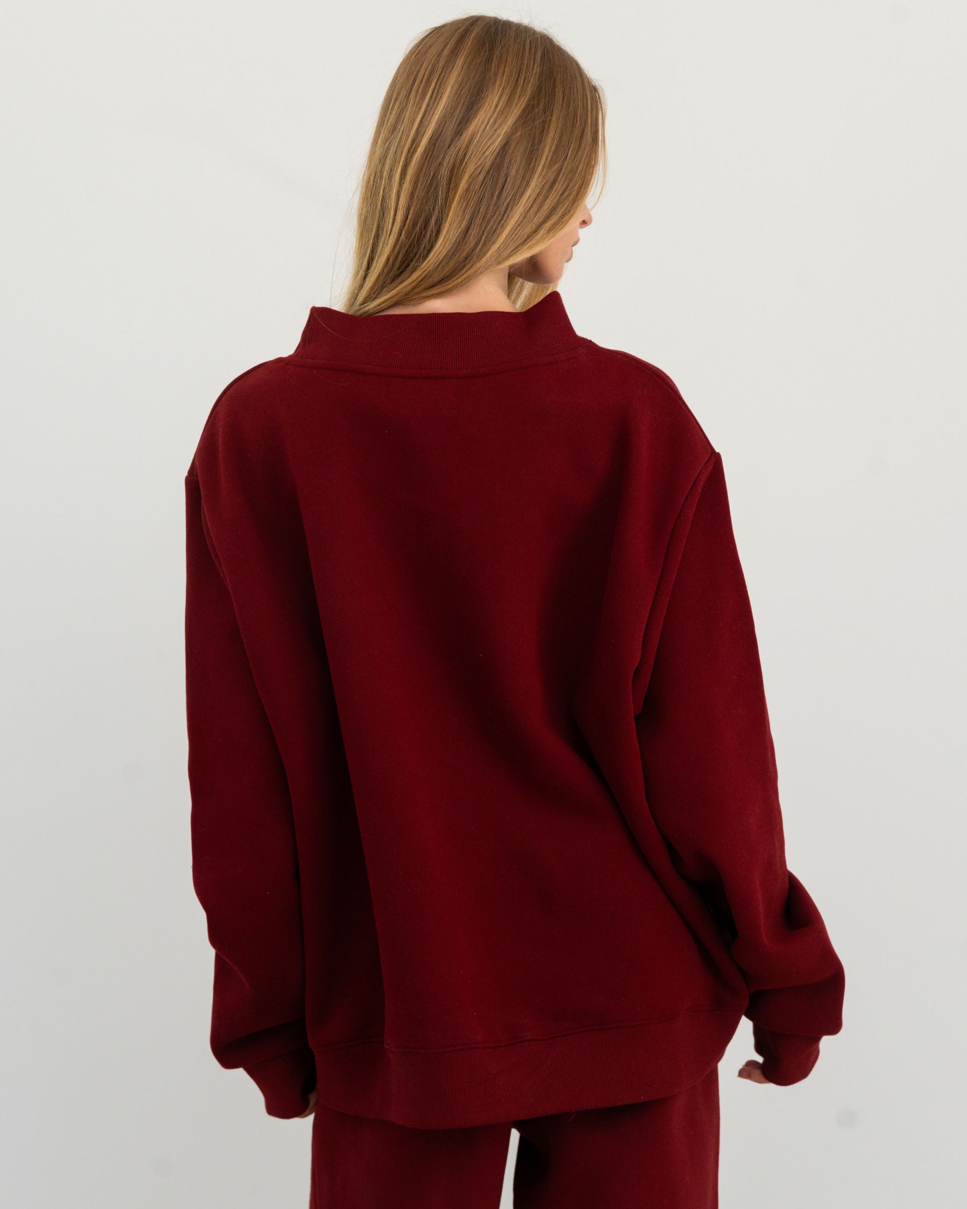 Varsity Mockneck - Maroon