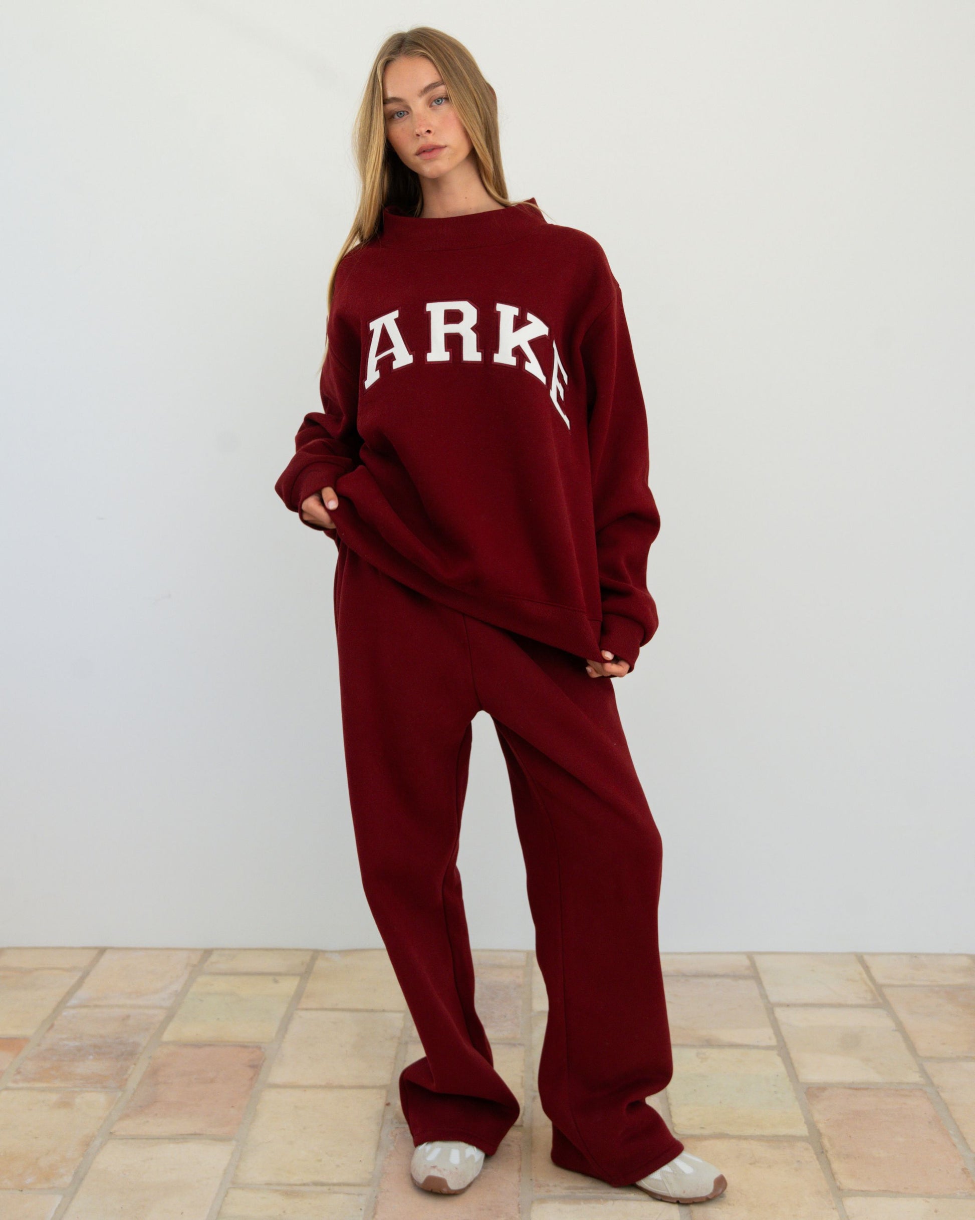 Varsity Mockneck - Maroon