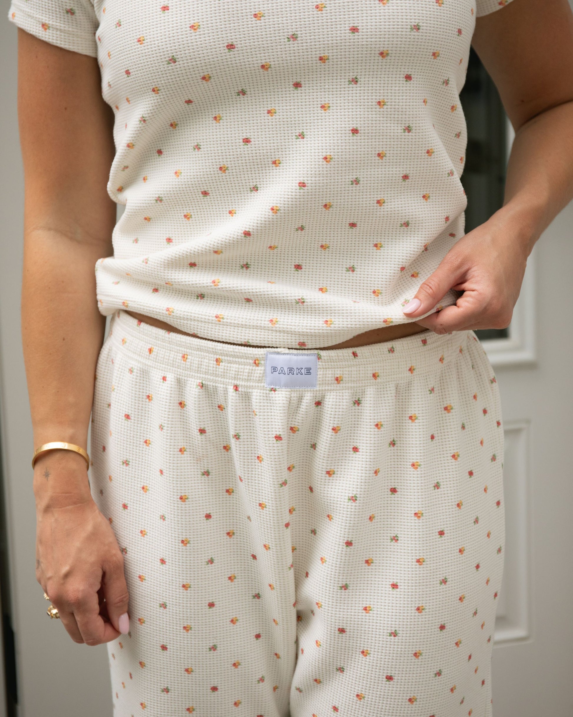 Waffle T-Shirt - Sunset Floral