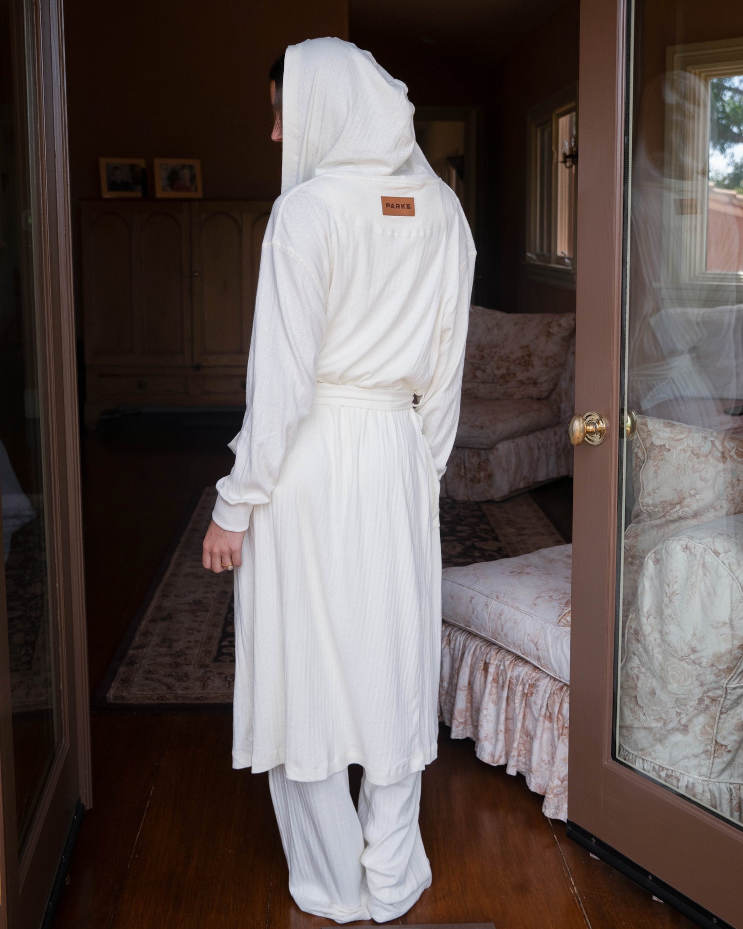 Pointelle Robe - Ivory