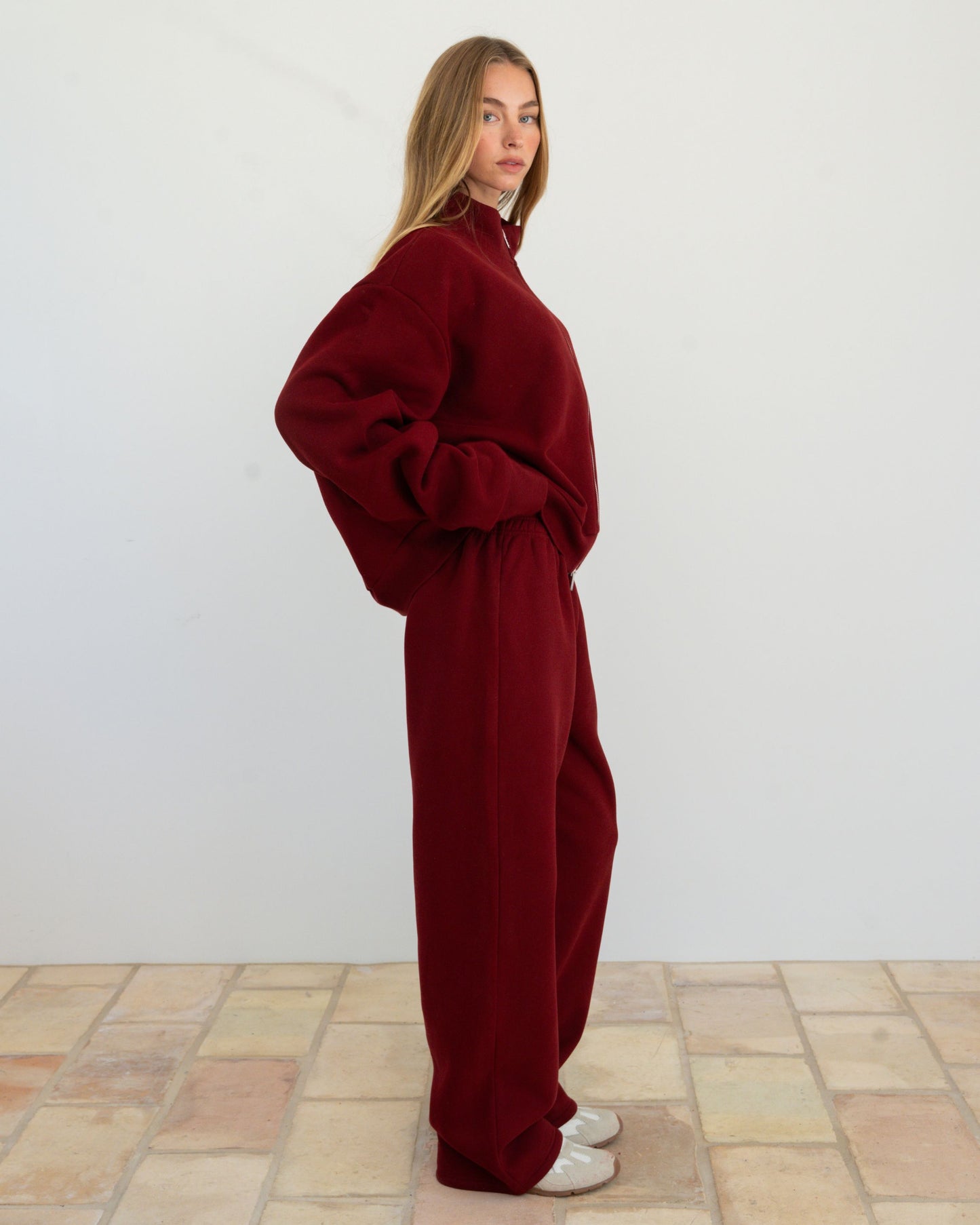 Boxer Sweatpants - Maroon