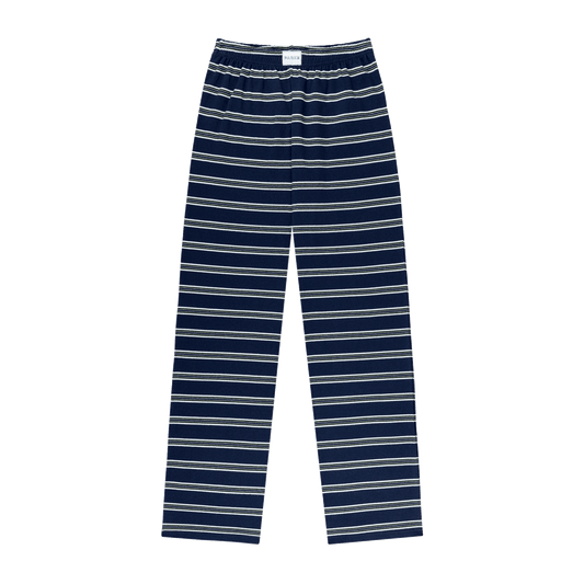 Holiday Striped Striped Cotton Boxer Pant -snowflake stripe