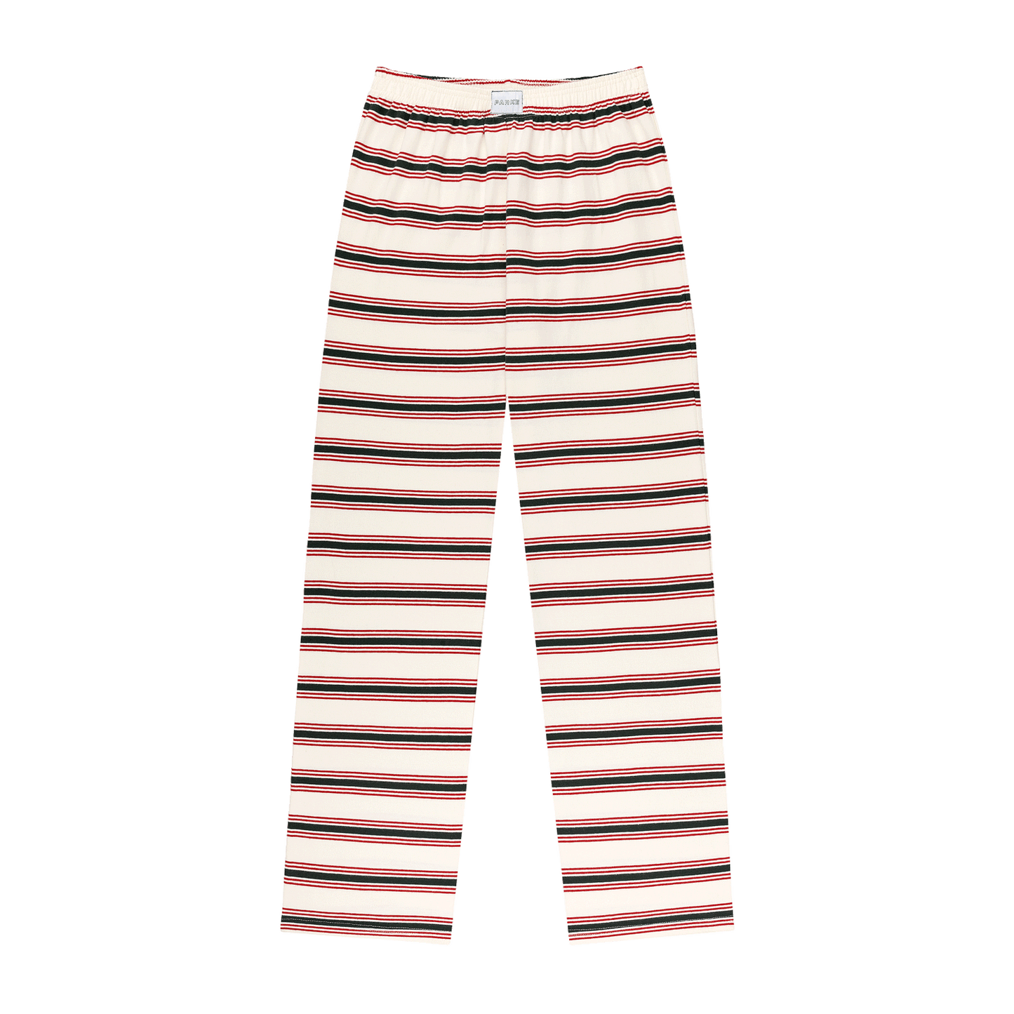 Holiday Striped Striped Cotton Boxer Pant -eggnog stripe