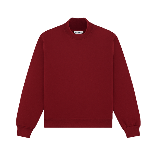 Holiday Classic Turtleneck -maroon
