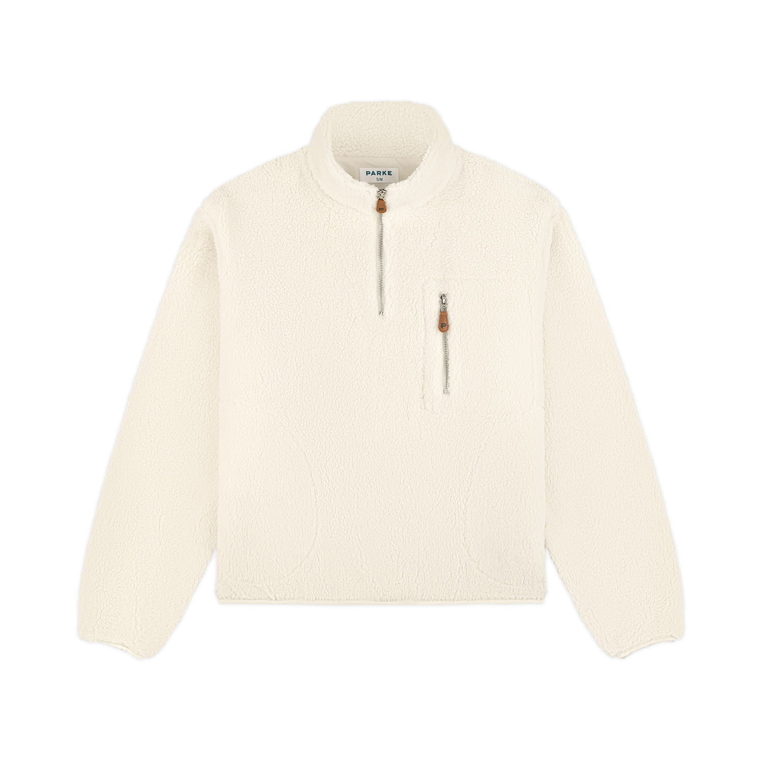 Quarter Zip Fleece Pullover -oat