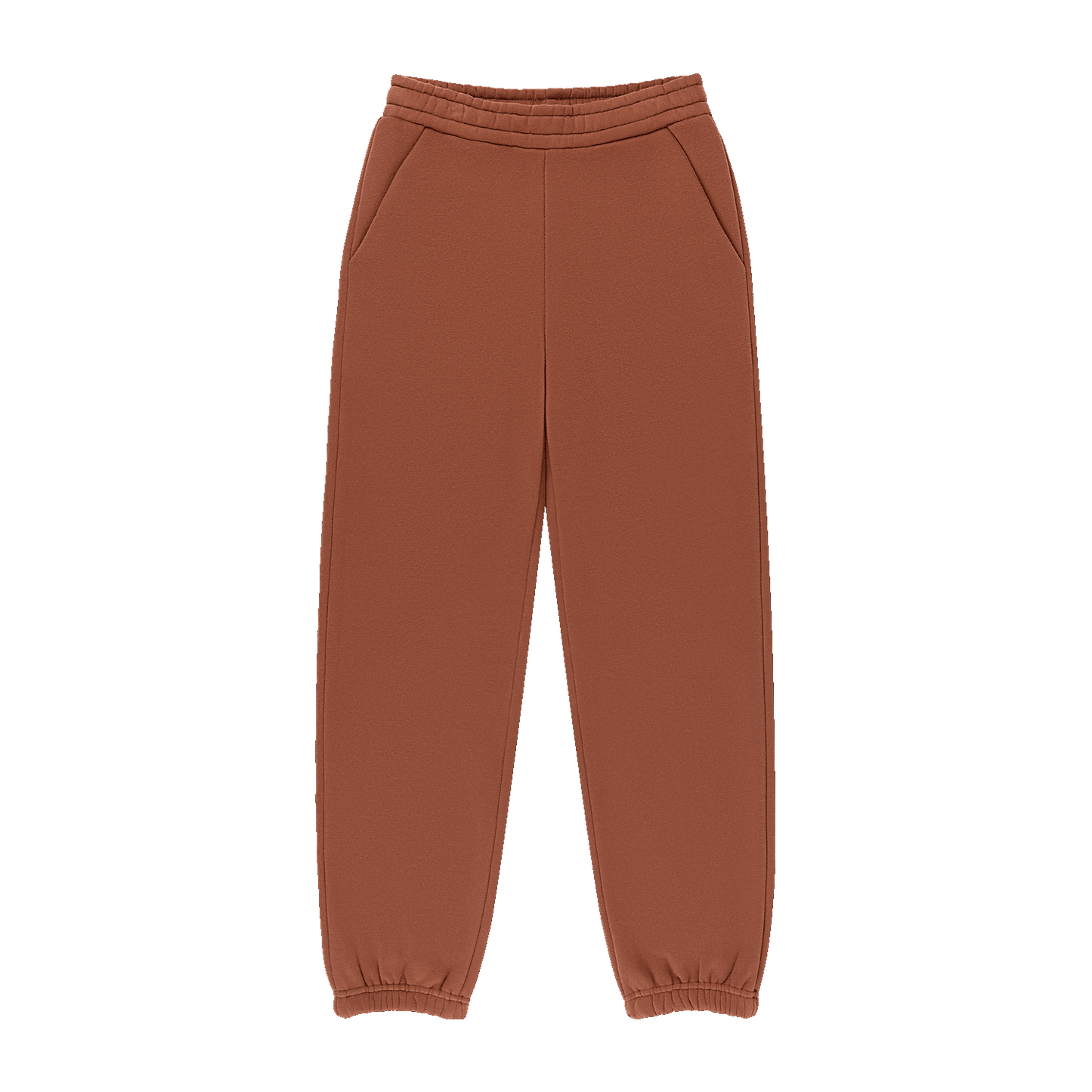 Tonal Drawstring Unisex Sweatpants -mocha