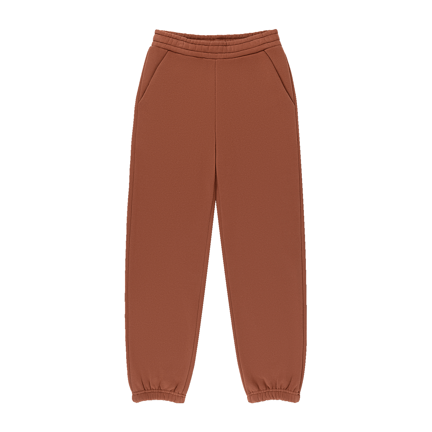Tonal Drawstring Unisex Sweatpants -mocha