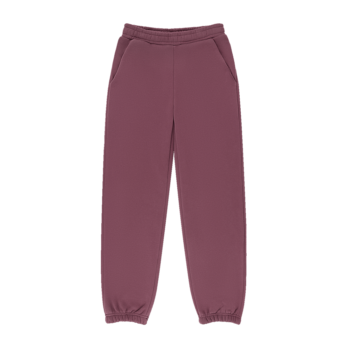 Tonal Drawstring Unisex Sweatpants -eggplant