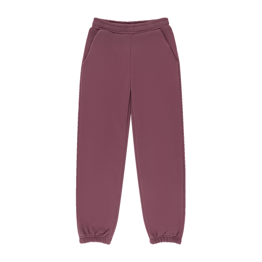 Tonal Drawstring Unisex Sweatpants -eggplant