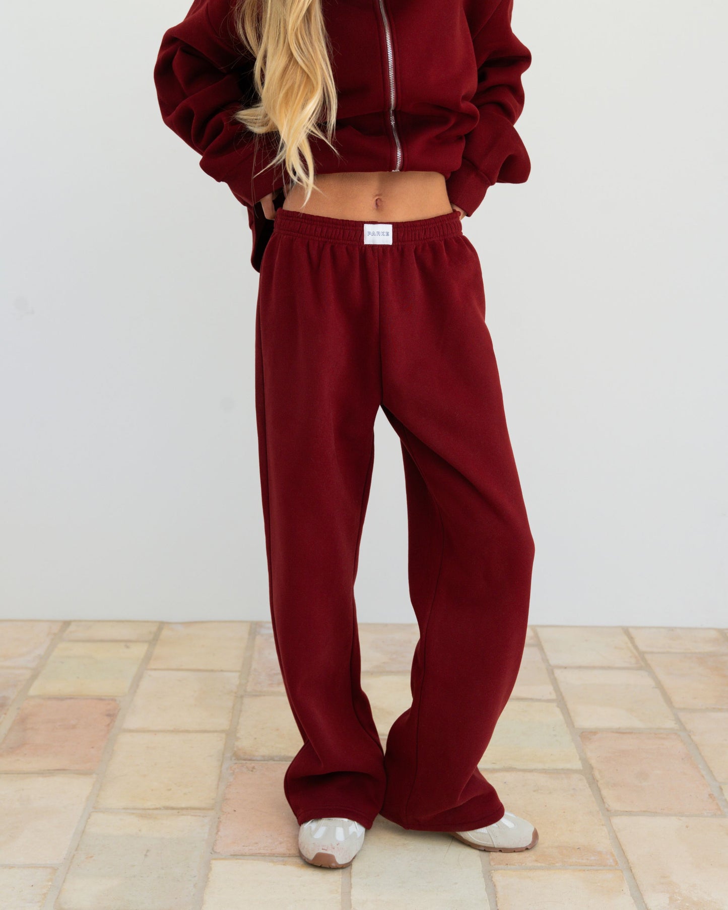 Boxer Sweatpants - Maroon