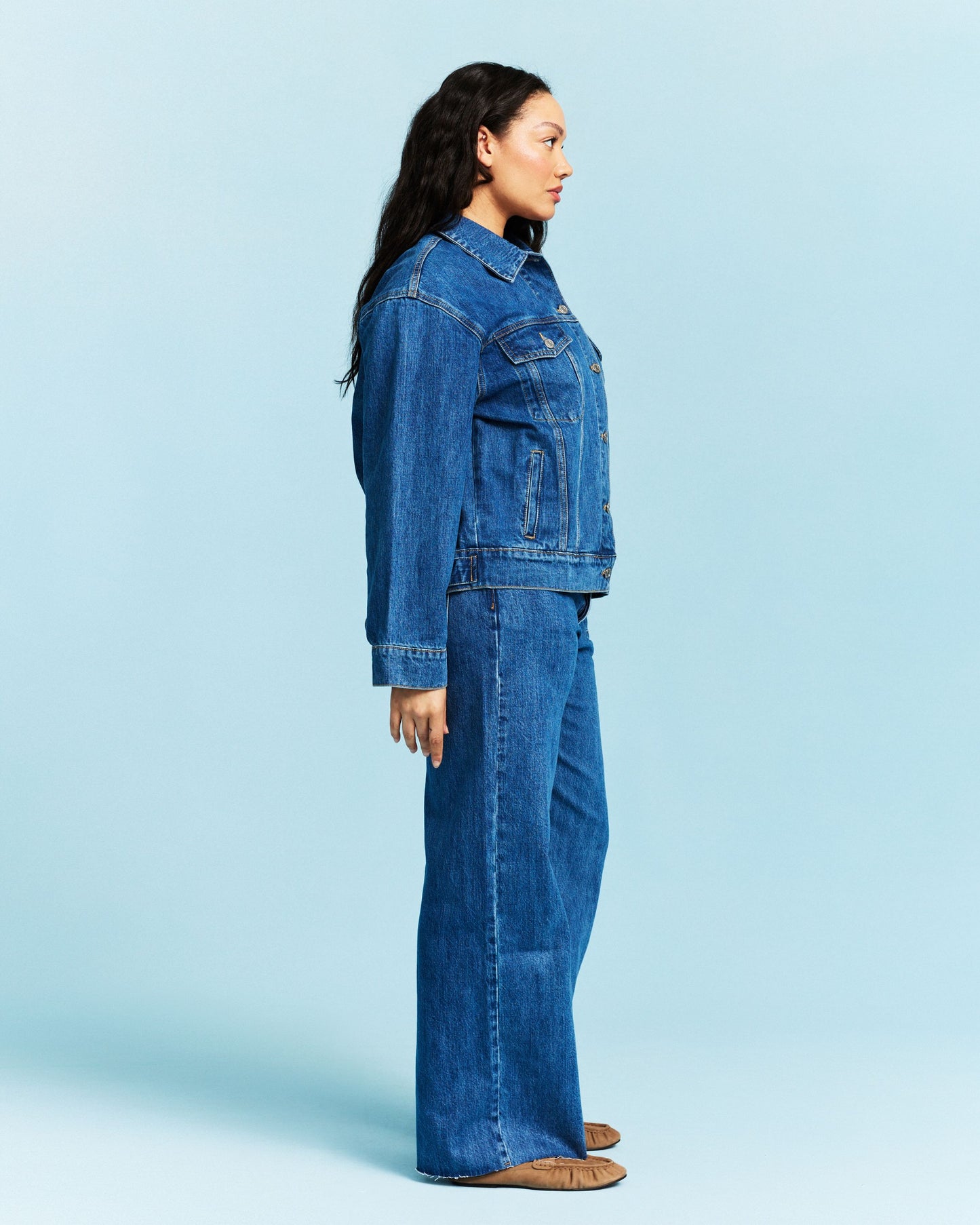 Oversized Denim Jacket - Medium Wash