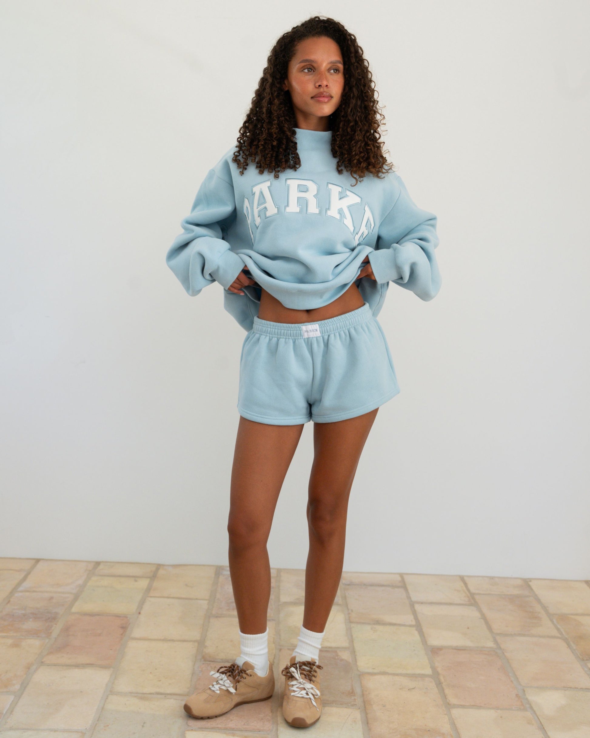 Boxer Sweatshorts - Powder Blue