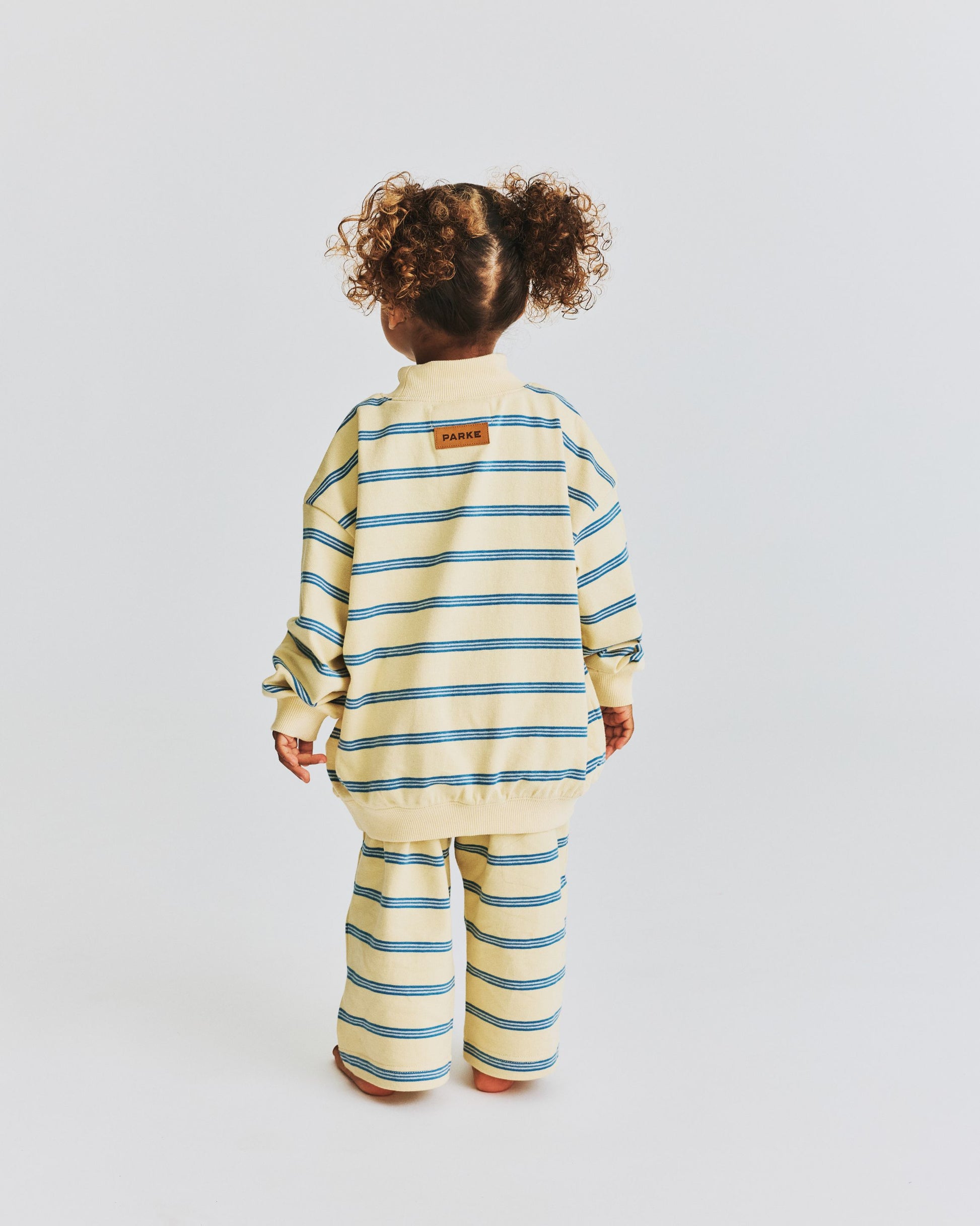 Kids Stripe Mockneck Pullover - Peel Stripe