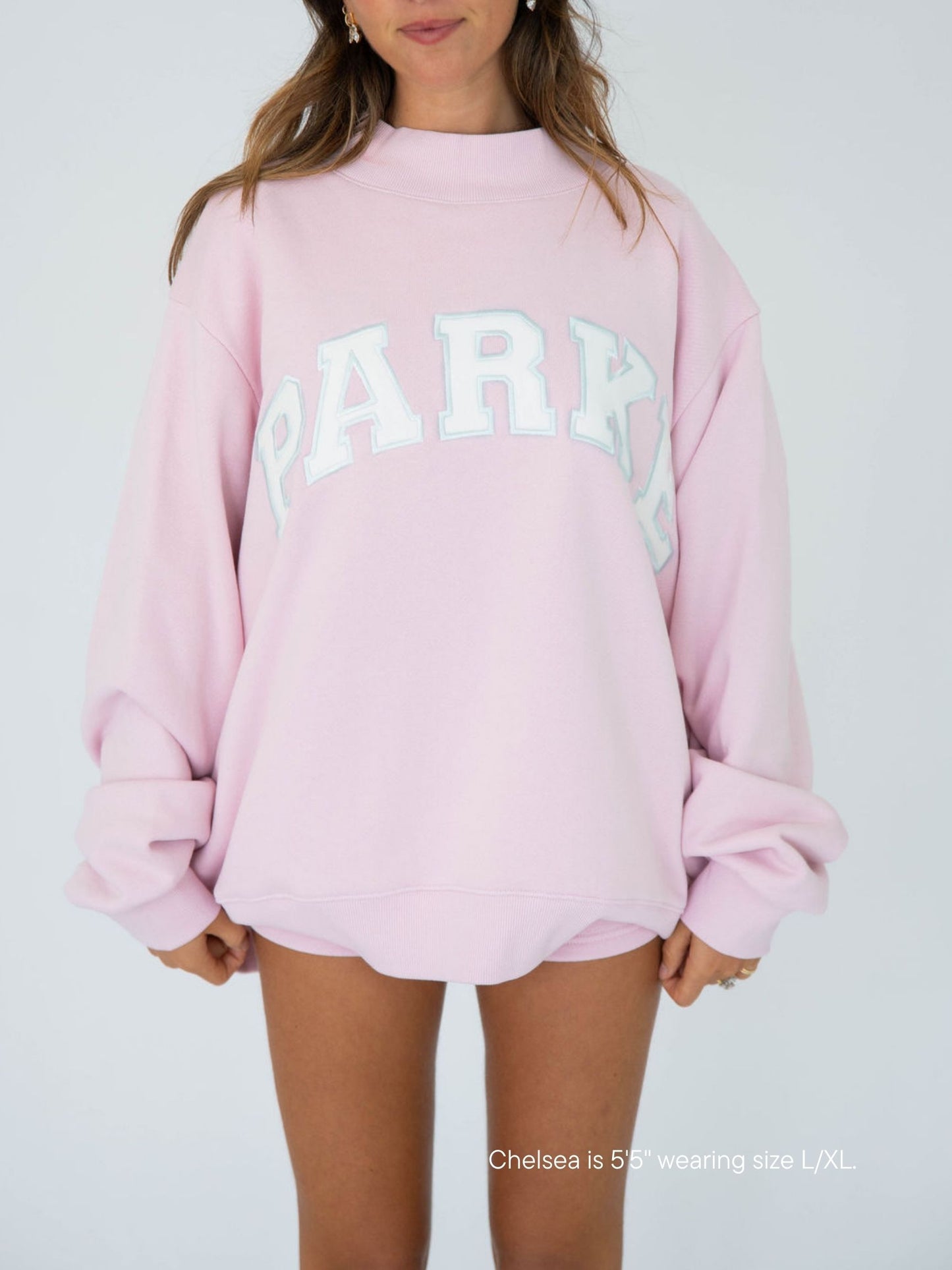 varsity mockneck -sprinkle + white