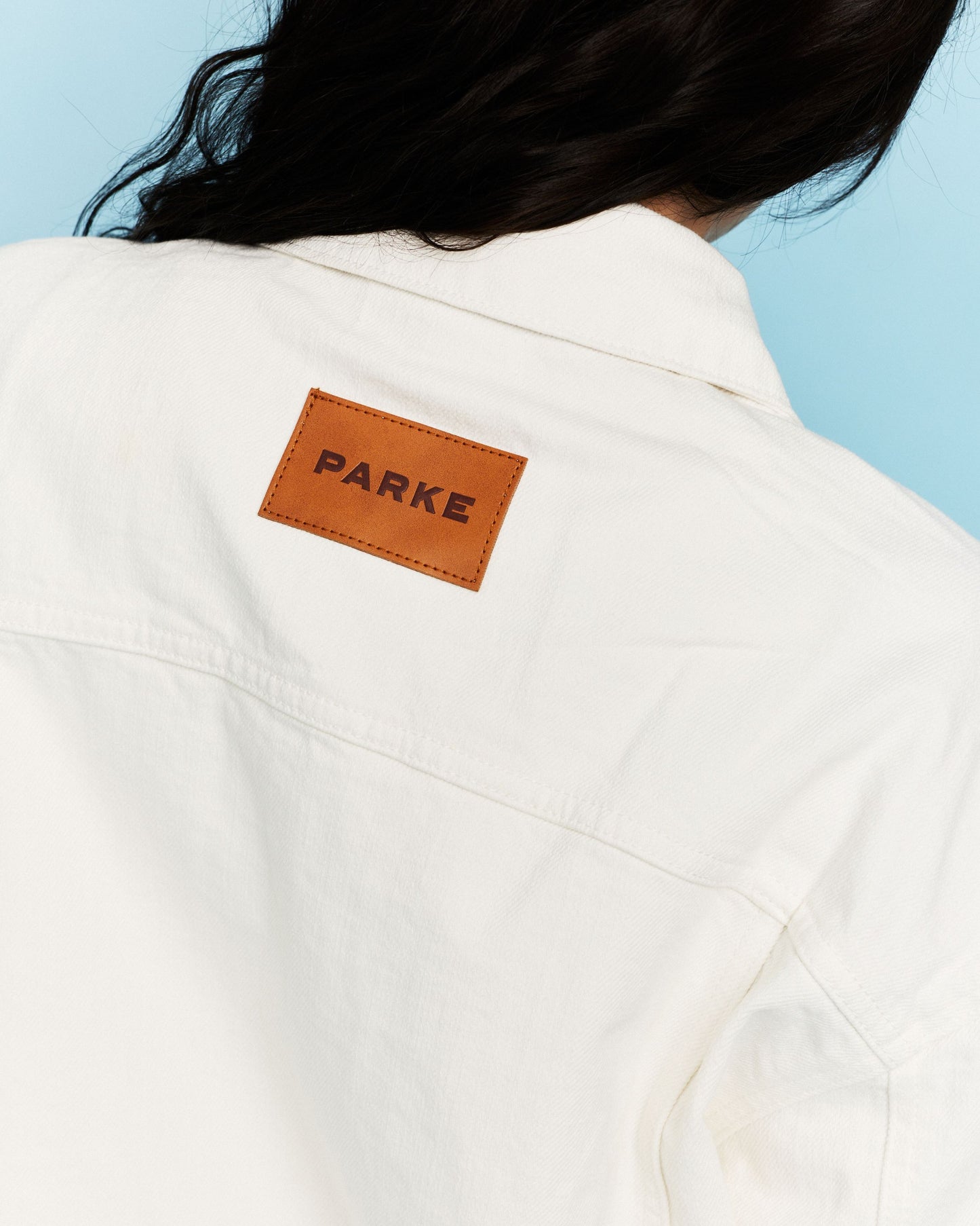 Oversized Denim Jacket - White