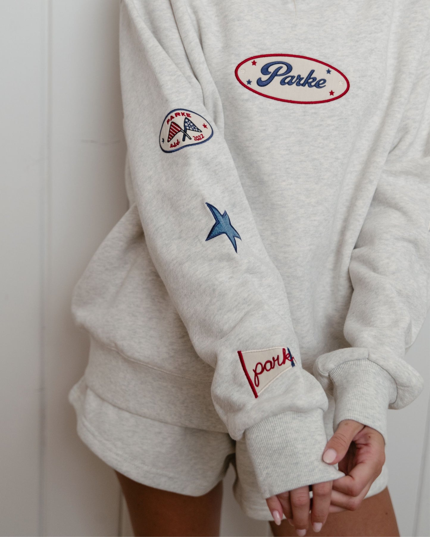 Flagship Mockneck - Heather Grey Patch