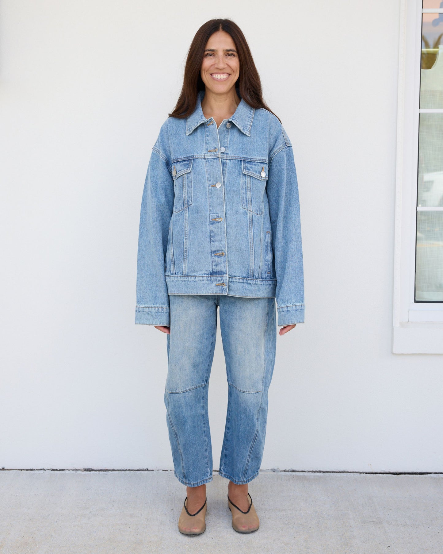 Oversized Denim Jacket - Vintage Wash