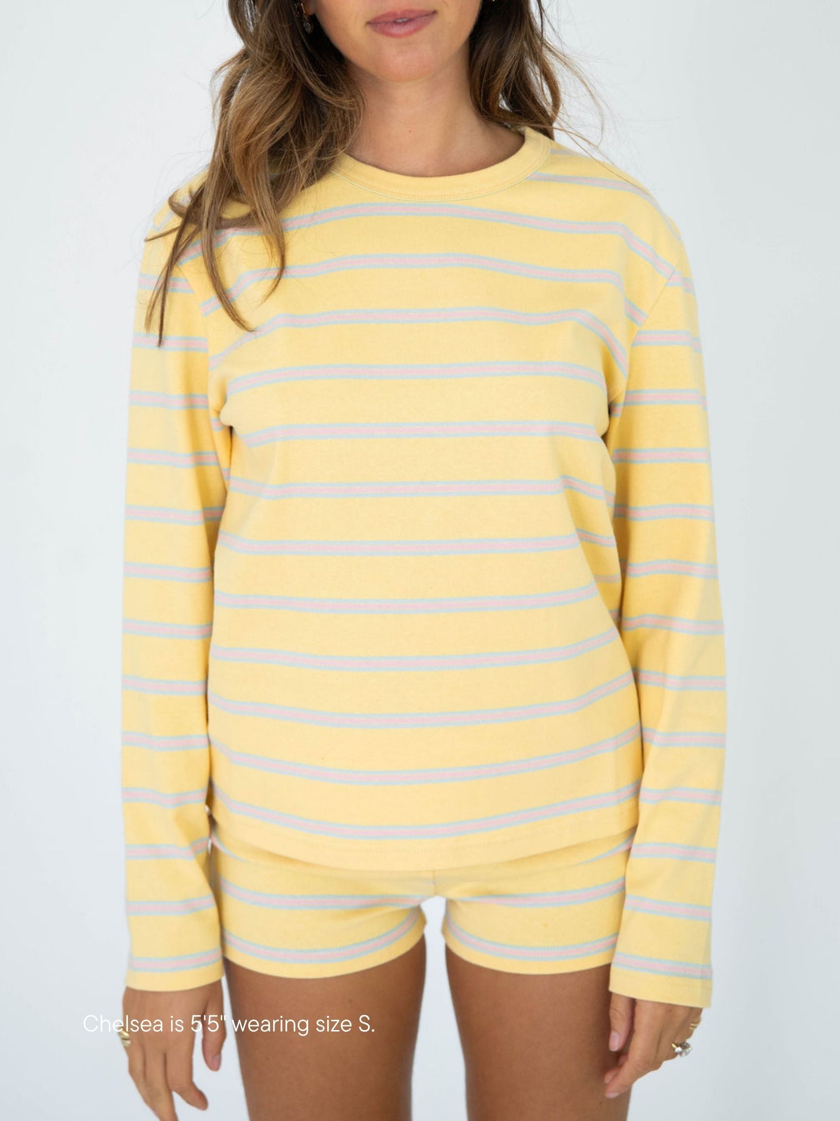striped long sleeve tee -birthday stripe