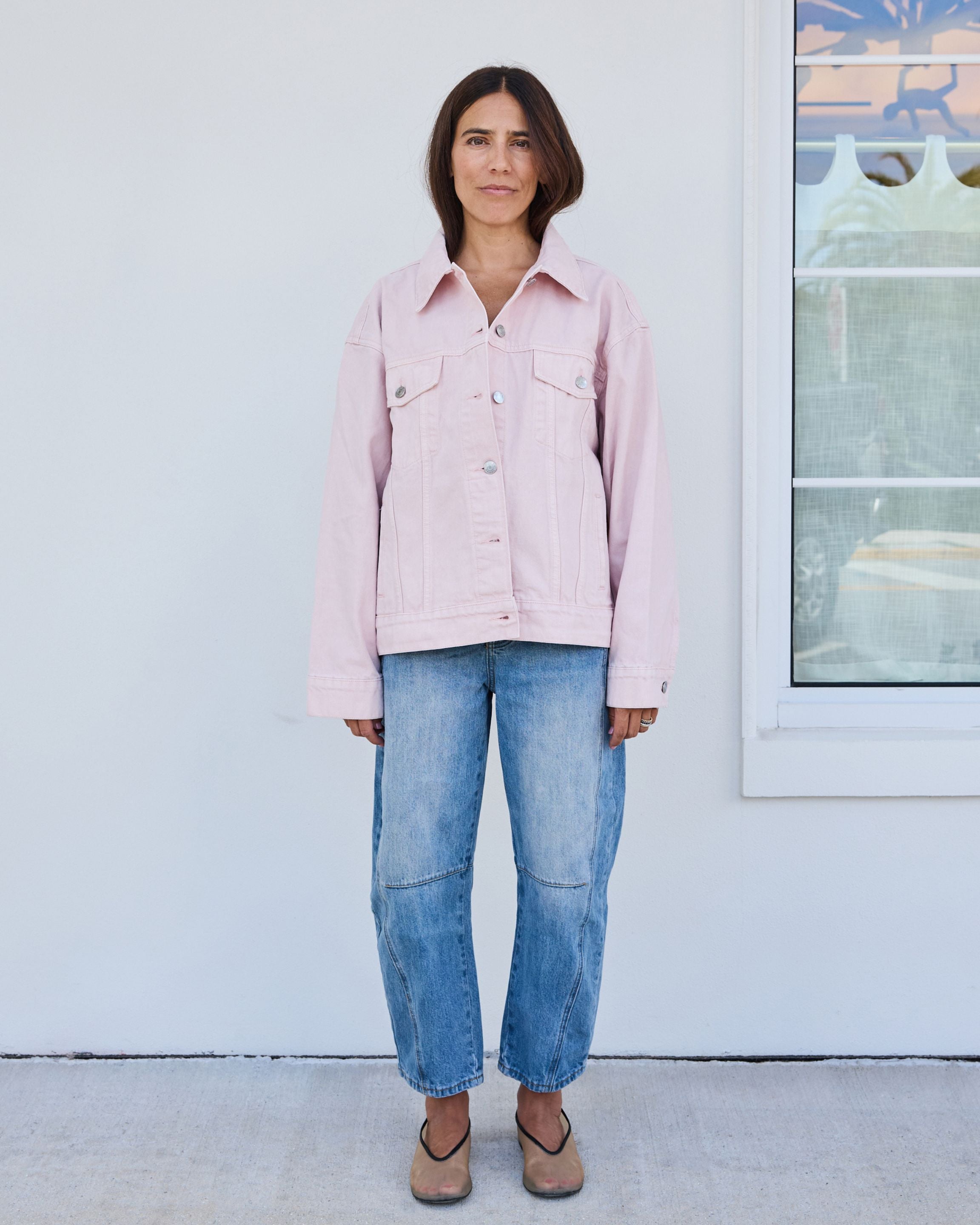 Big Denim Jackets L pink 古着 Oversized Denim Jacket - Pink – PARKE