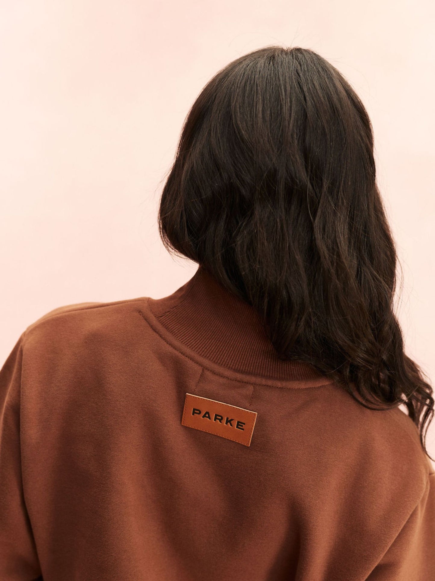 girl wearing Classic Turtleneck -mocha