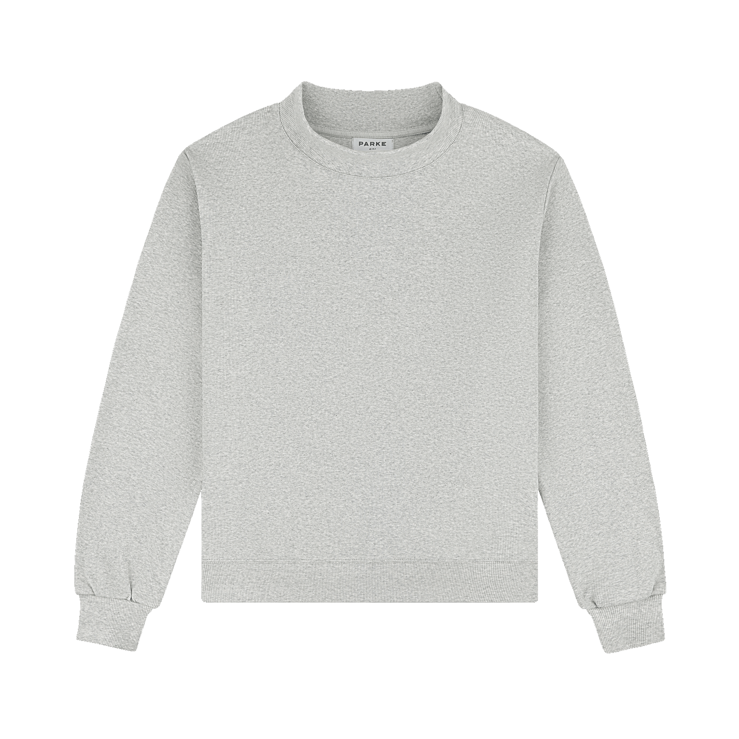 Ribbed Mockneck Pullover - Grey