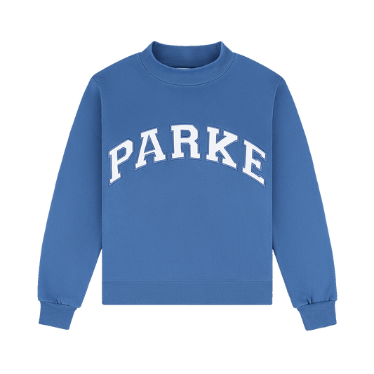Varsity Mockneck - Washed Indigo
