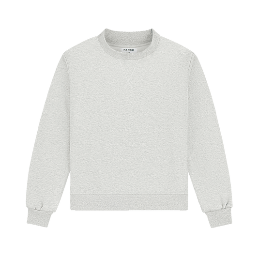 Classic Mockneck - Classic Grey + White