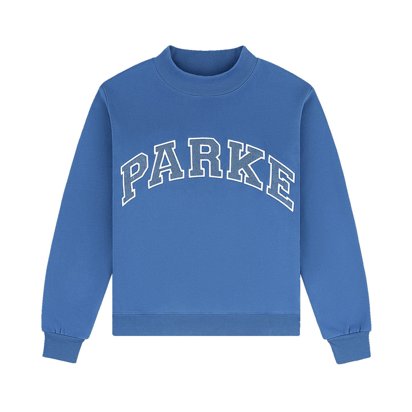 Vintage Denim Varsity Mockneck - Washed Indigo + Vintage Denim